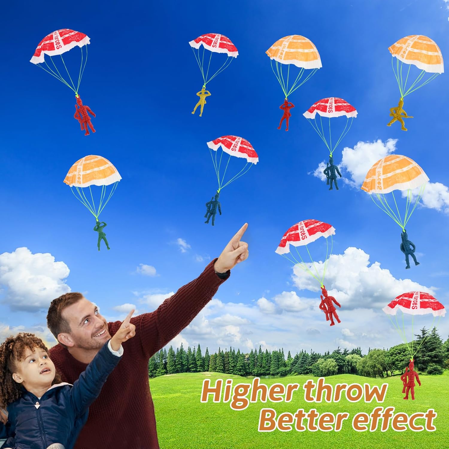 Manmel 40PCS Parachute Toy for Kids