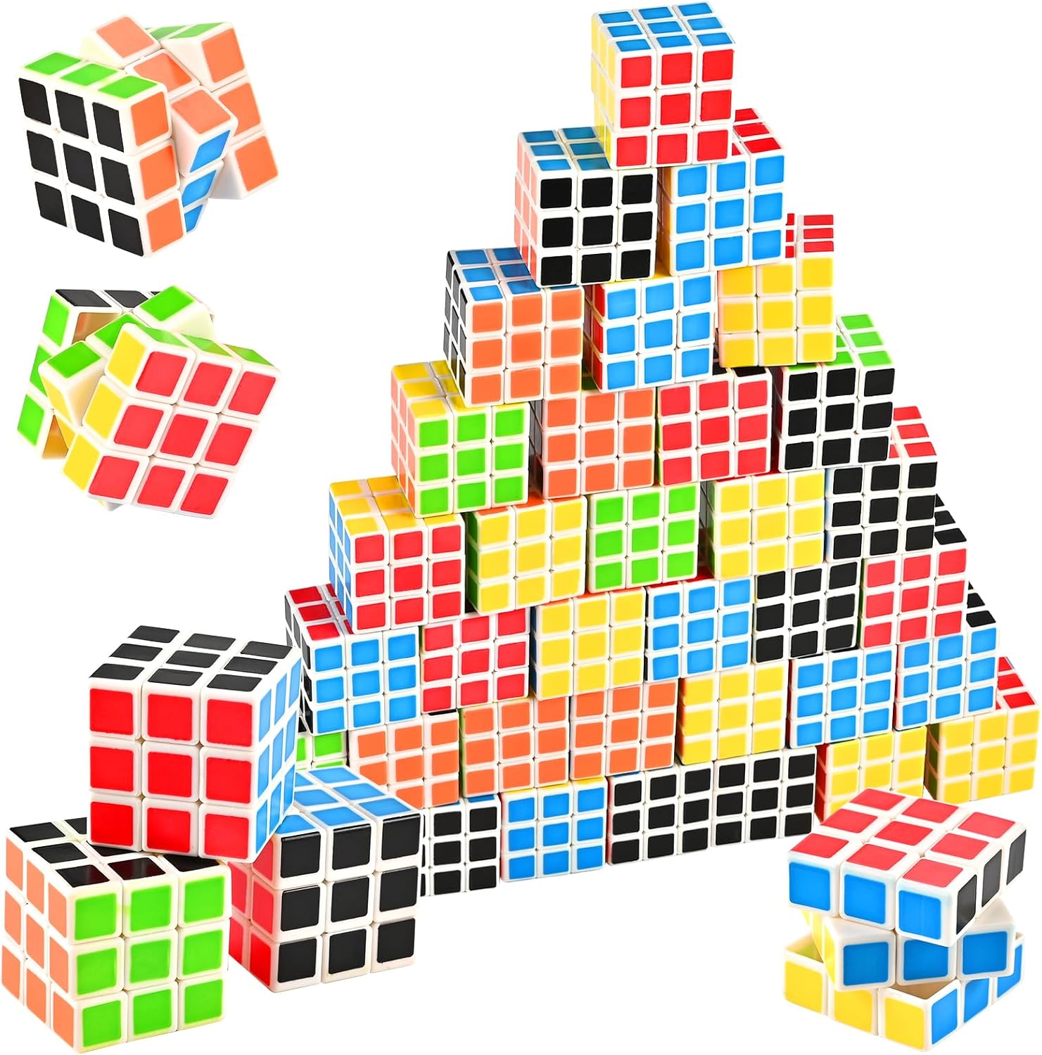 GOLDGE 40 Mini Cube Puzzles 3x3 Fun Toys
