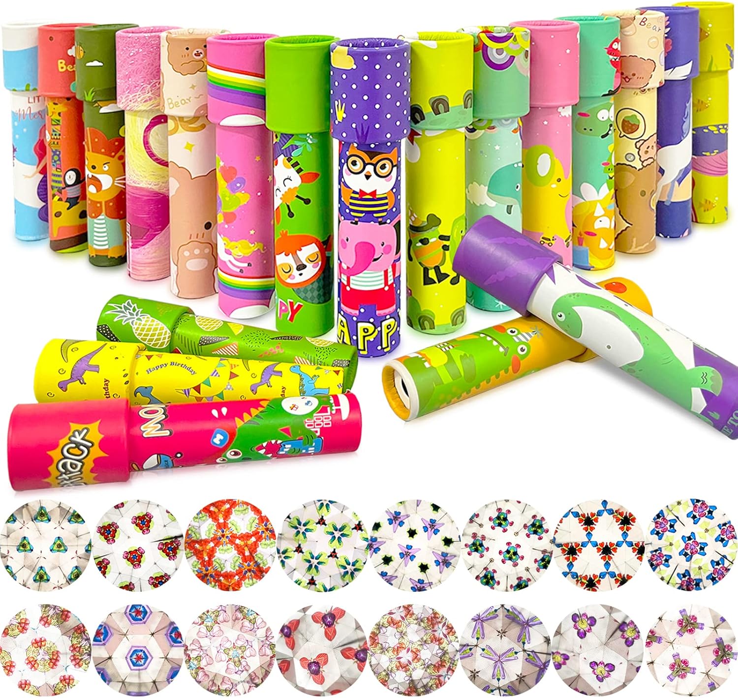 20 PCS Classic Retro Kaleidoscope Toys for Kids