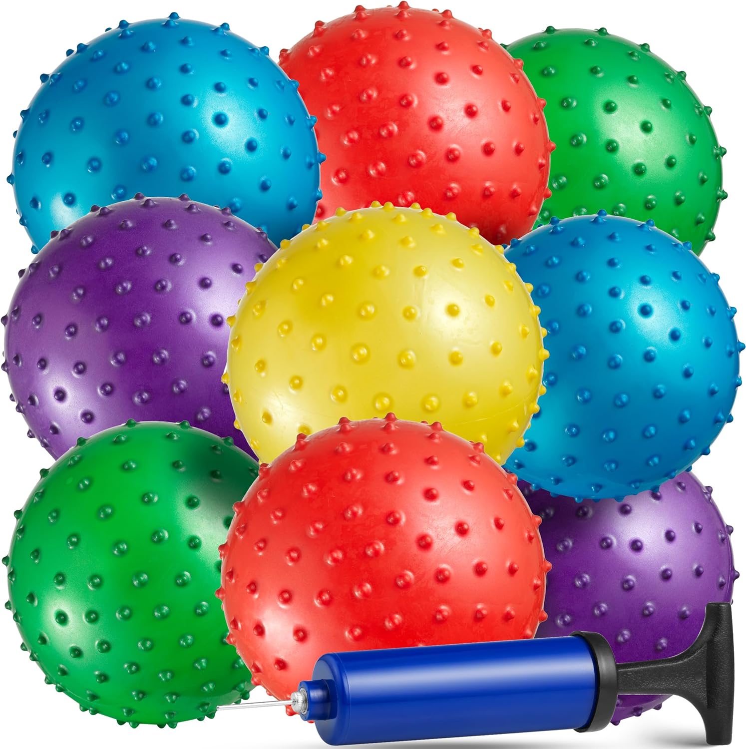 Bedwina Mini Knobby Balls Pack of 12 5 Inch Sensory Balls