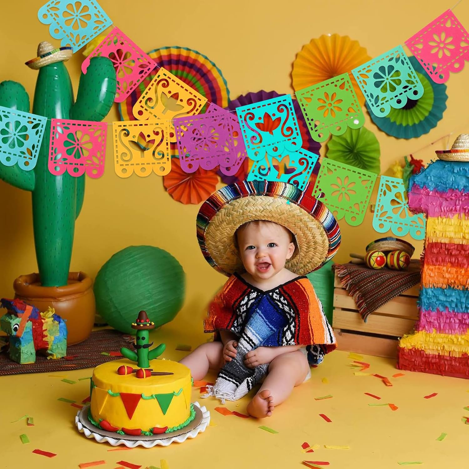 Qpout 2 Mexican Fiesta Decor Banners Flags