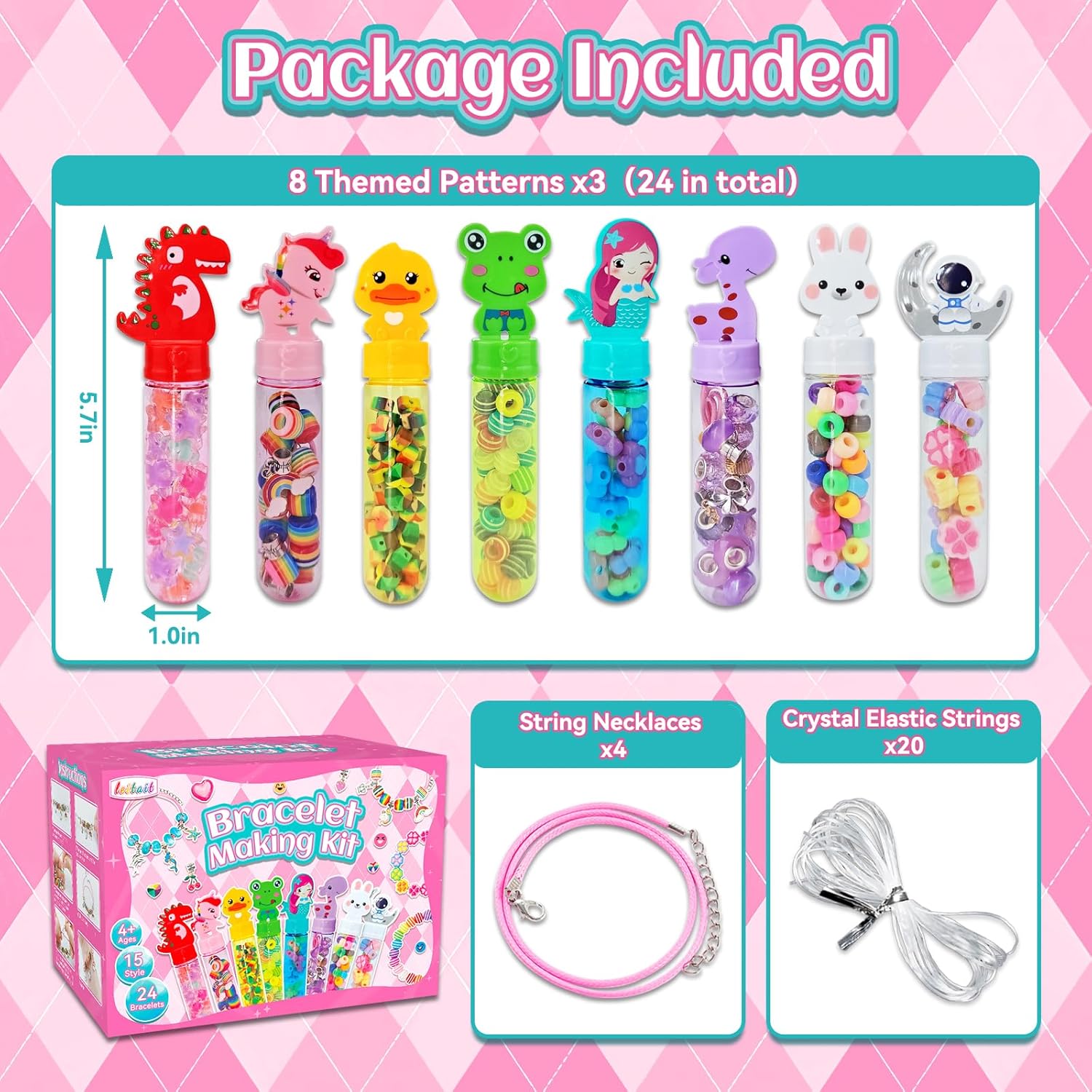 Leitait 24 Pack Bracelet Wands for Kids