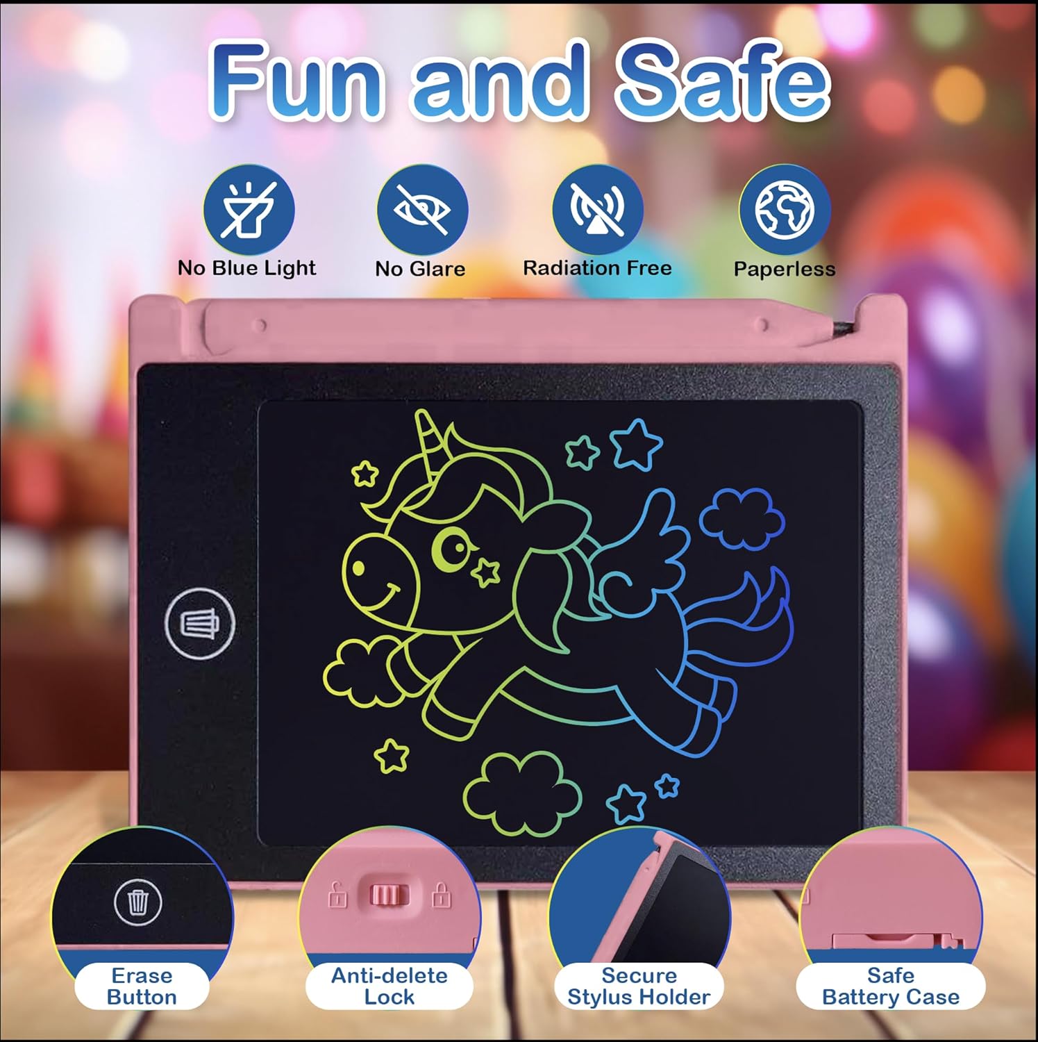 Party Favor Mini LCD Writing Tablet for Kids 12 Pack