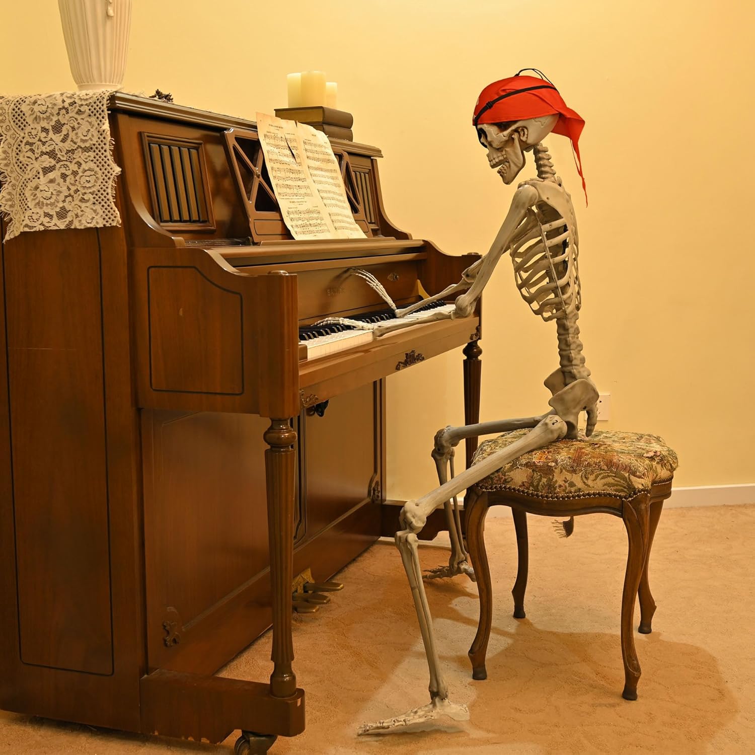 AW Realistic 54 Ft Skeleton Halloween Decor
