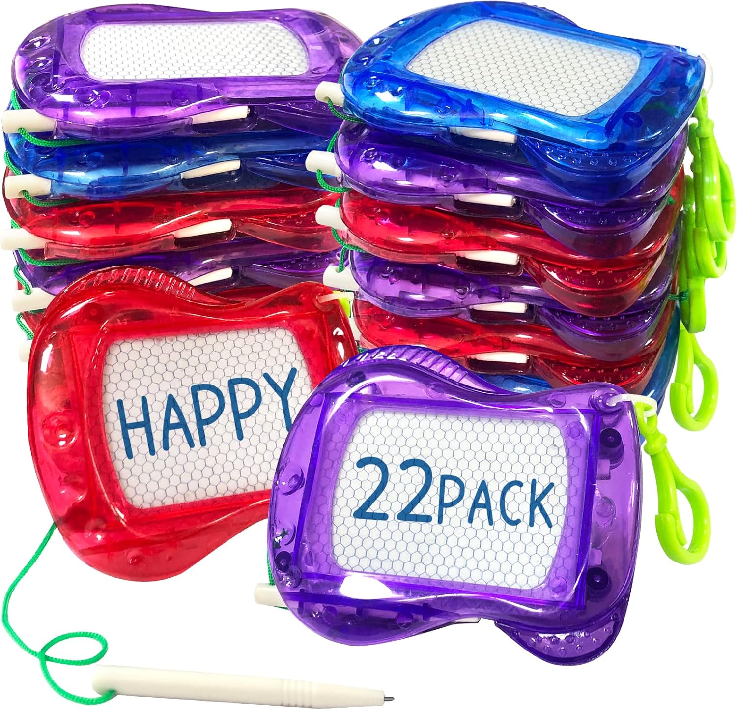 22 Pack Mini Magnetic Drawing Boards with Stylus