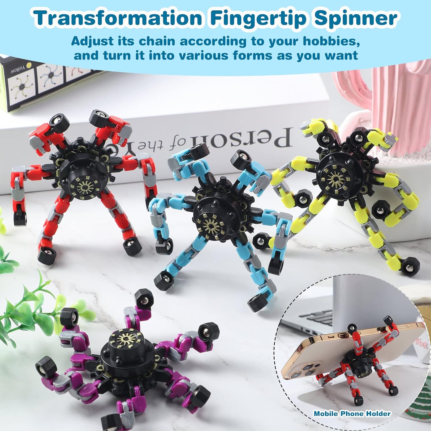 Zhanmai Transformable Fidget Spinners 32 Pack
