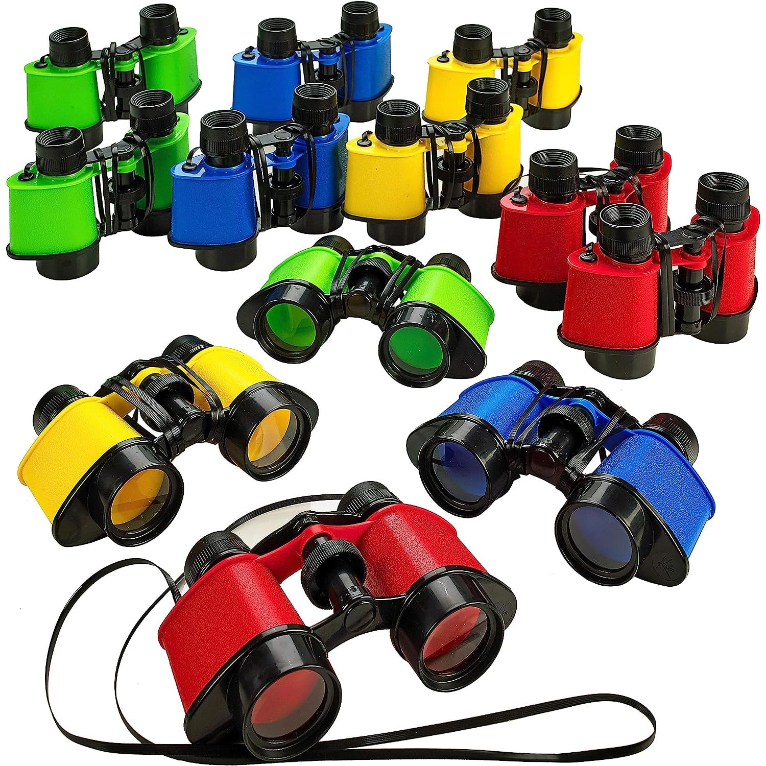 Kicko Toy Binoculars for Kids - Pack of 12