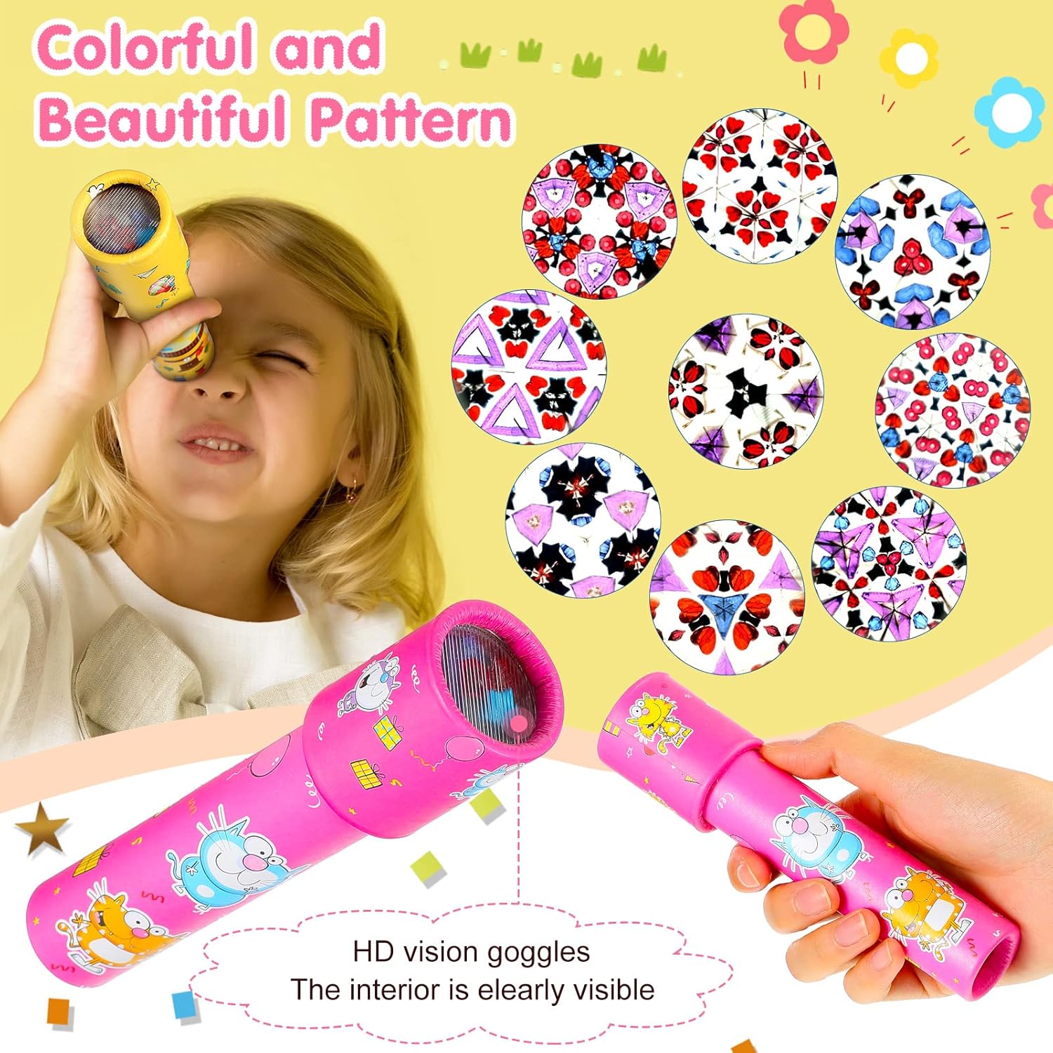 15 Pcs Classic Kaleidoscopes Vintage Educational Toys