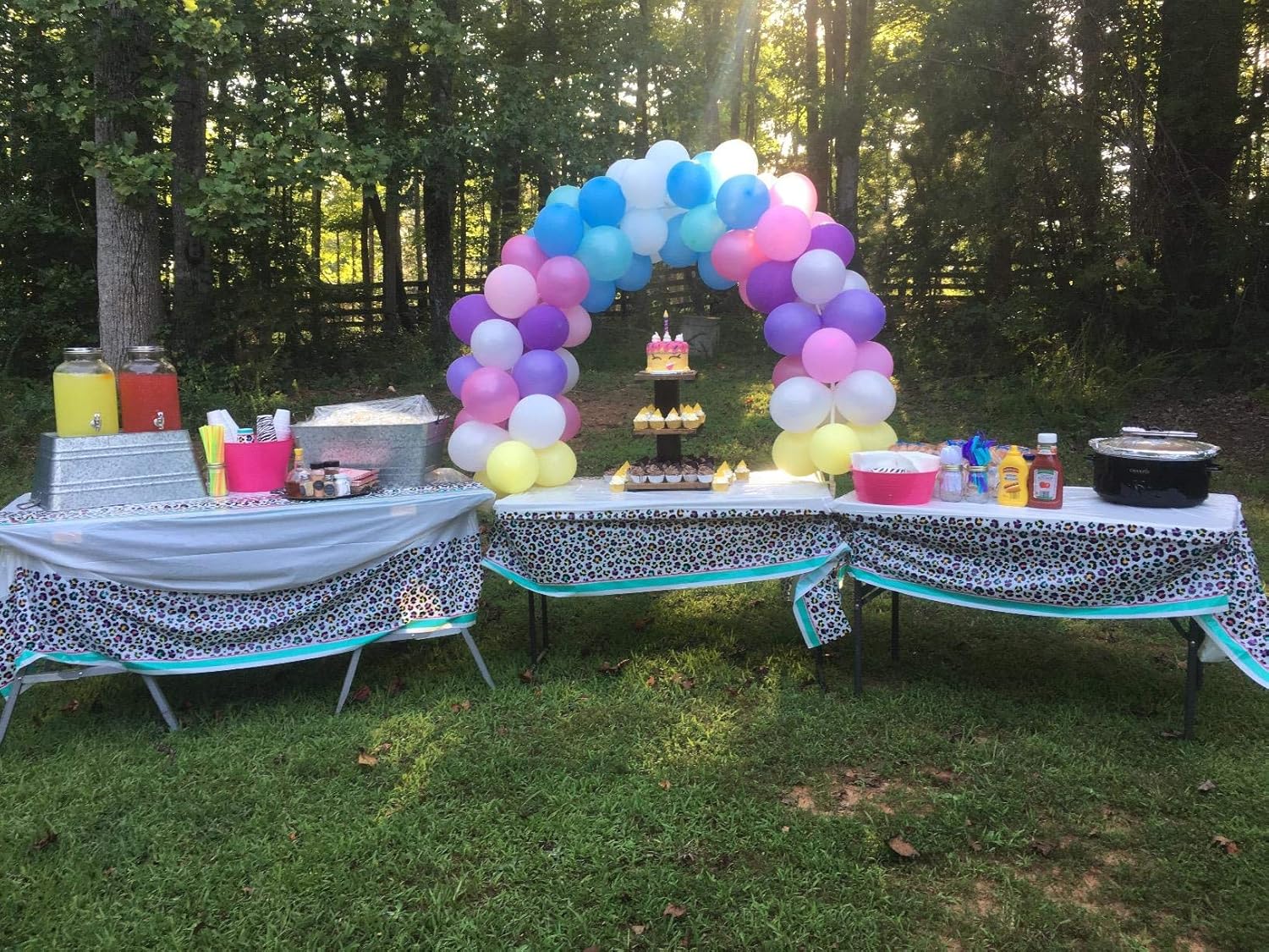 LANGXUN 12ft Black Balloon Arch Kit for Parties
