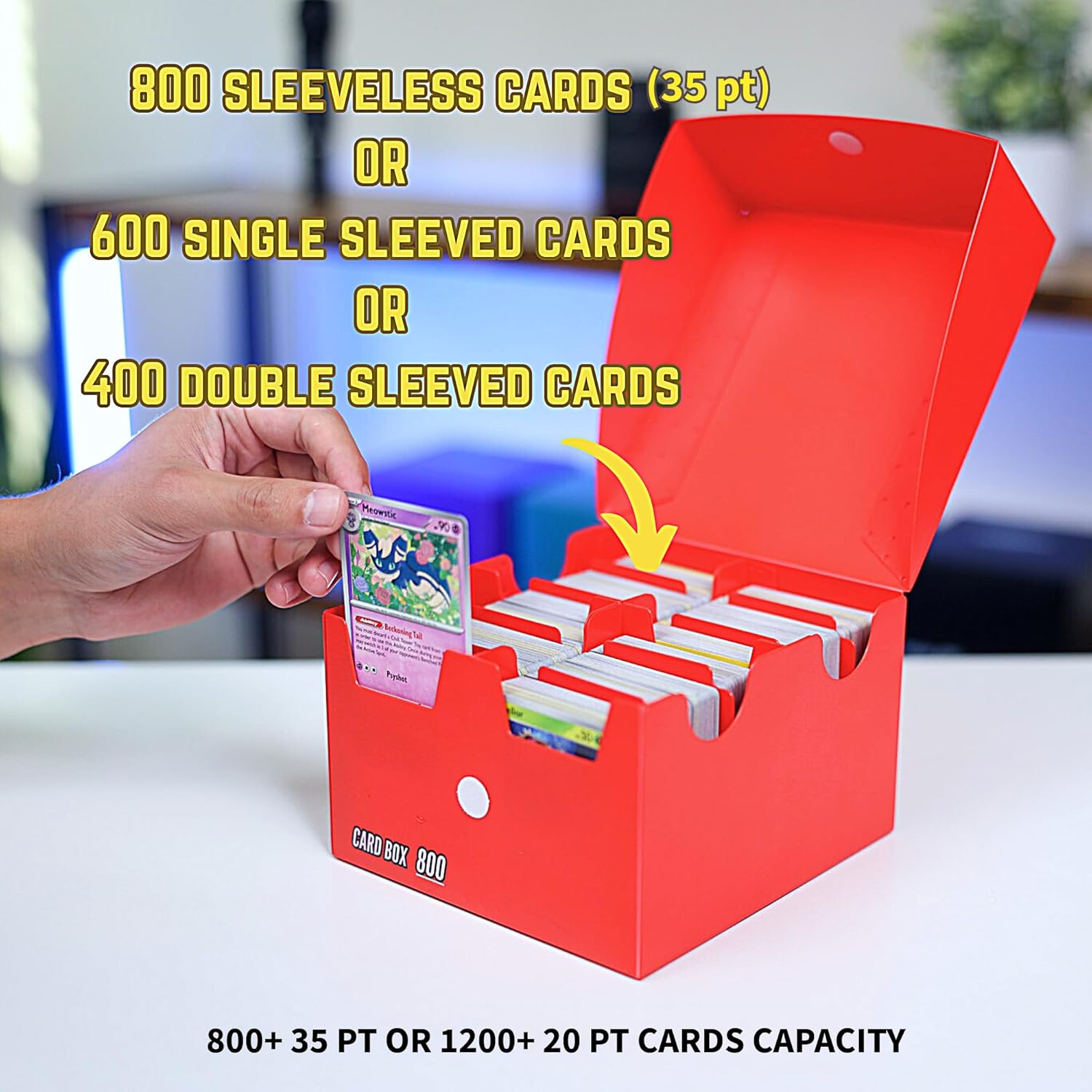 Collectors Hubs Trading Card Storage Box 800 - Black