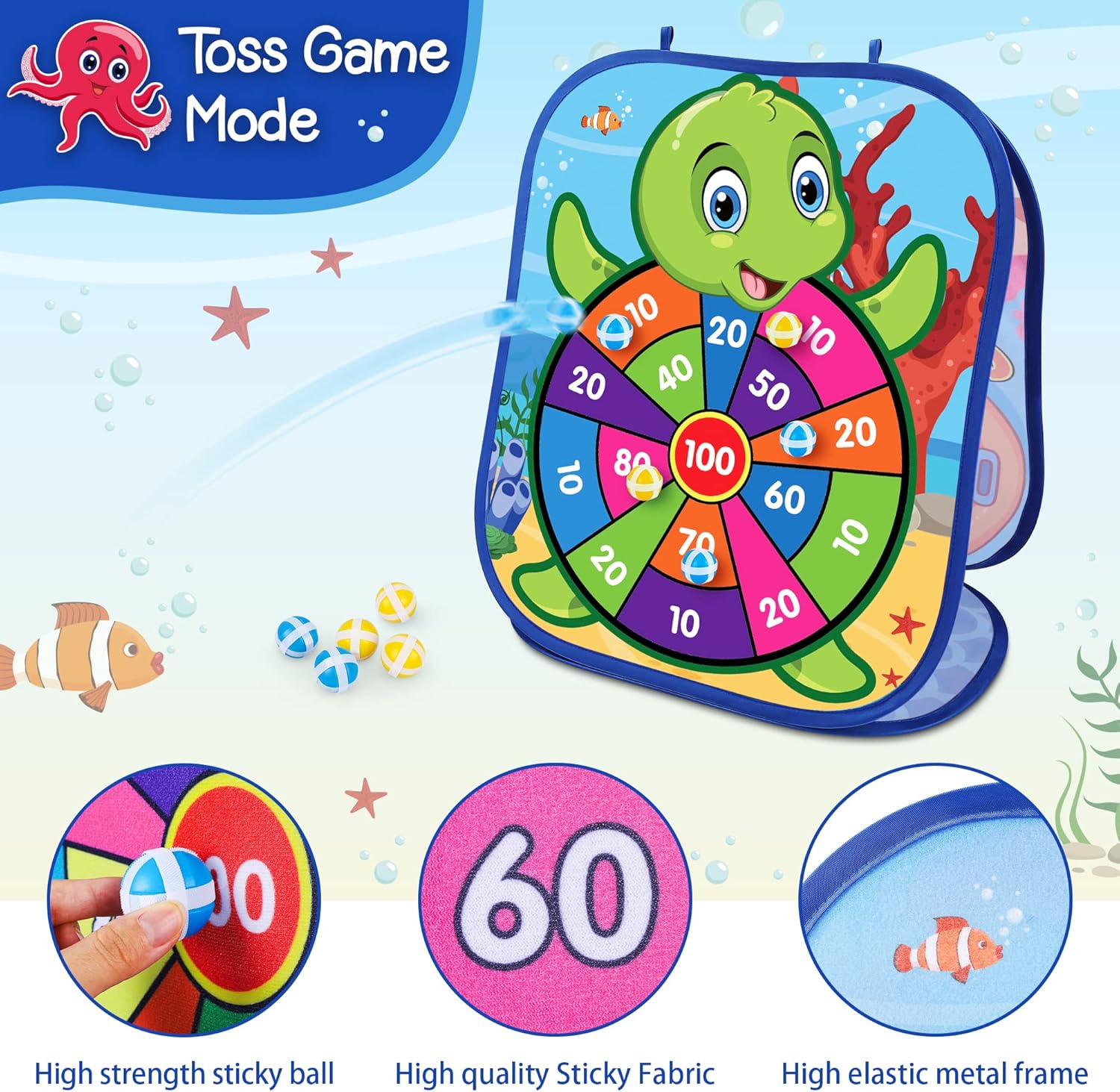 Animal Bean Bag Toss Game Set Outdoor Family Party Toy