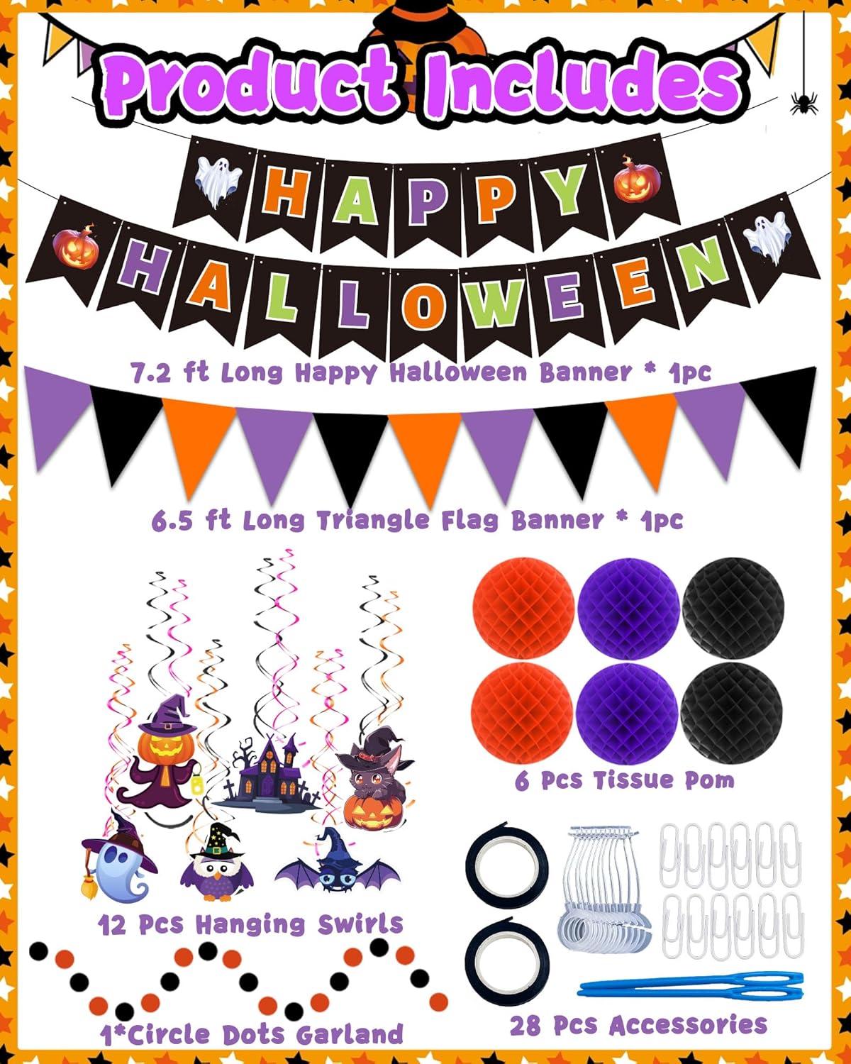 Halloween Party Decorations Indoor Set