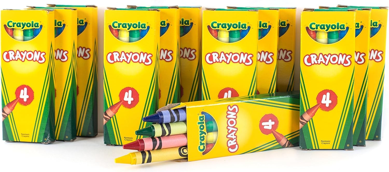 Crayola 12 Boxes 4-Crayon Party Favor Pack