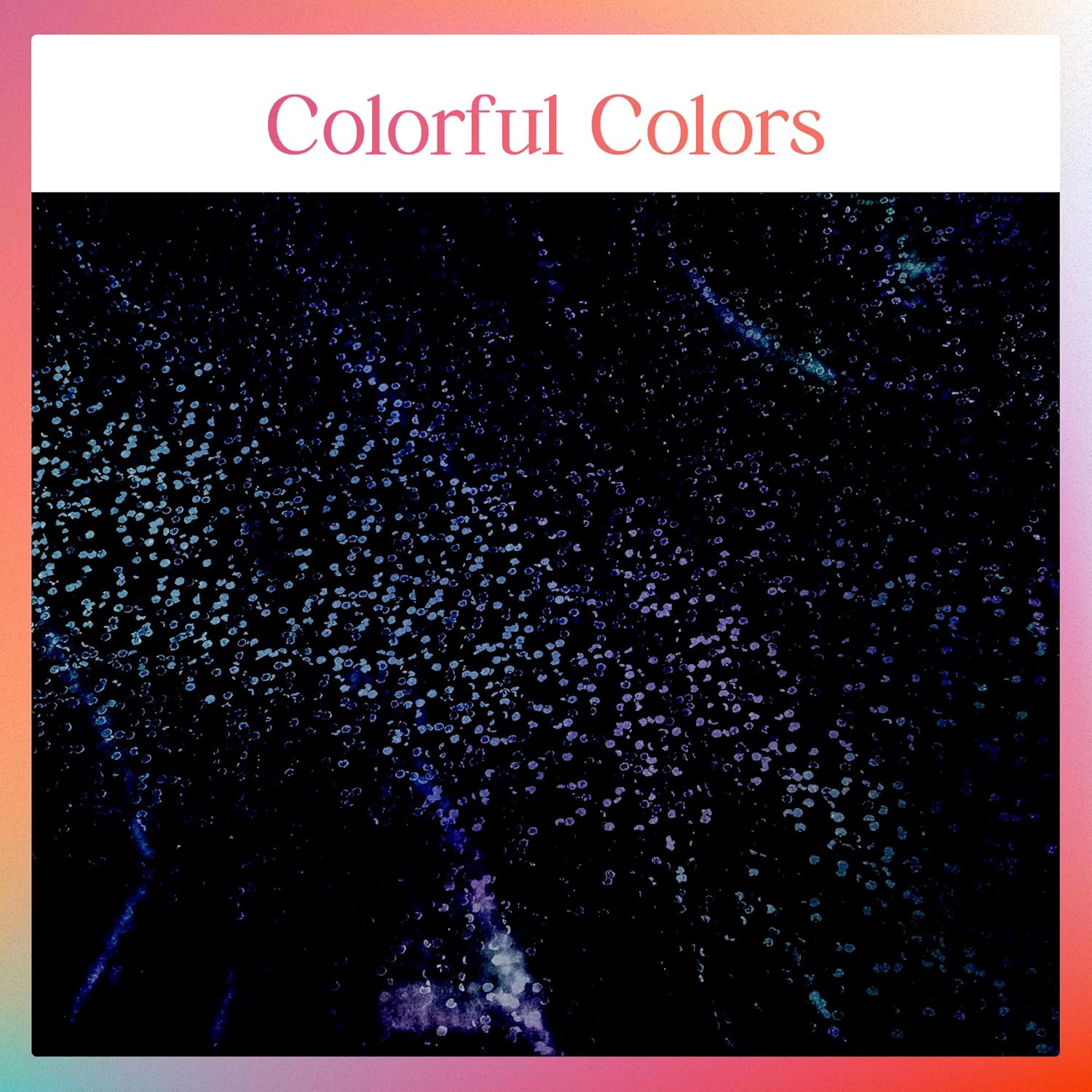 2 Pcs Black Holographic Laser Tablecloth for Parties