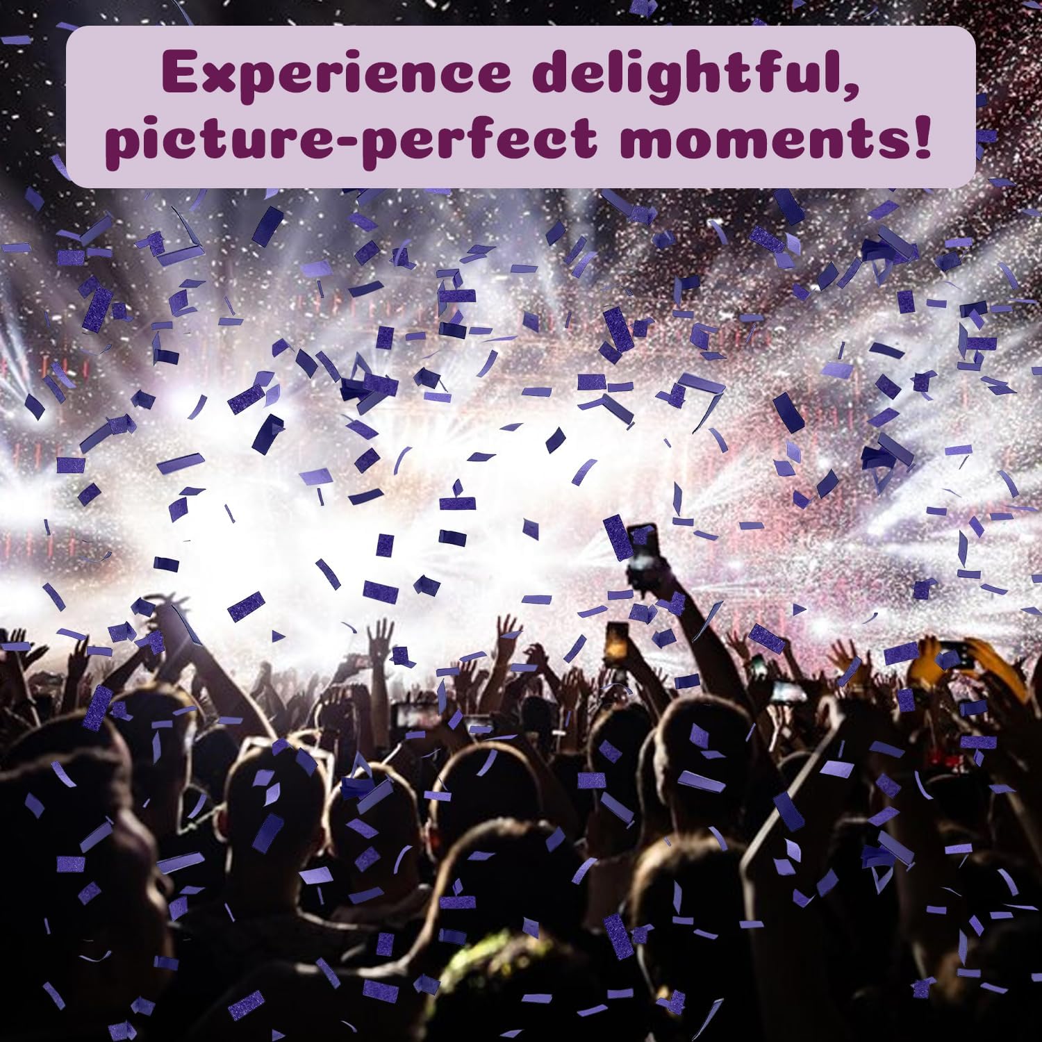Purple Confetti Poppers 12 Pack Cannon for Parties