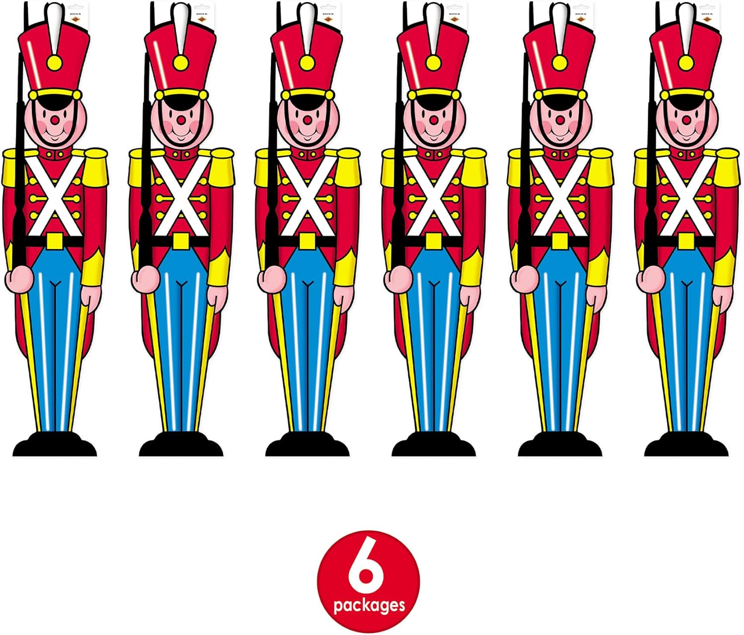 Beistle Toy Soldier Cutout Pack of 6
