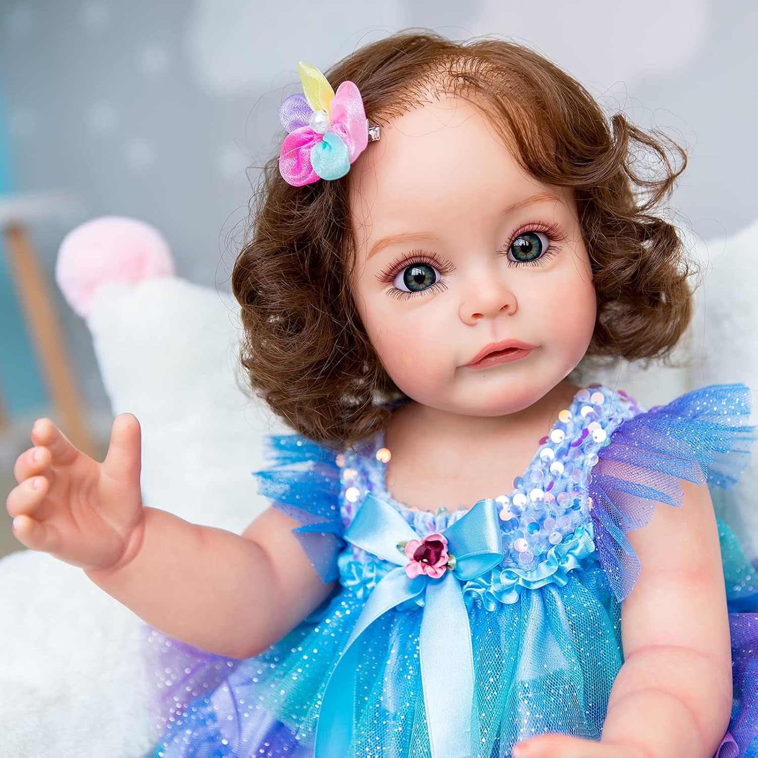 iCradle 22 Inch Realistic Reborn Baby Girl Doll