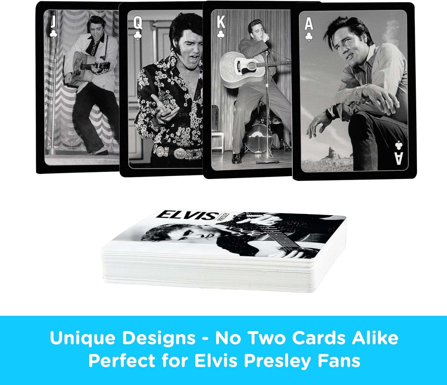 AQUARIUS Elvis Themed Playing Cards Deck