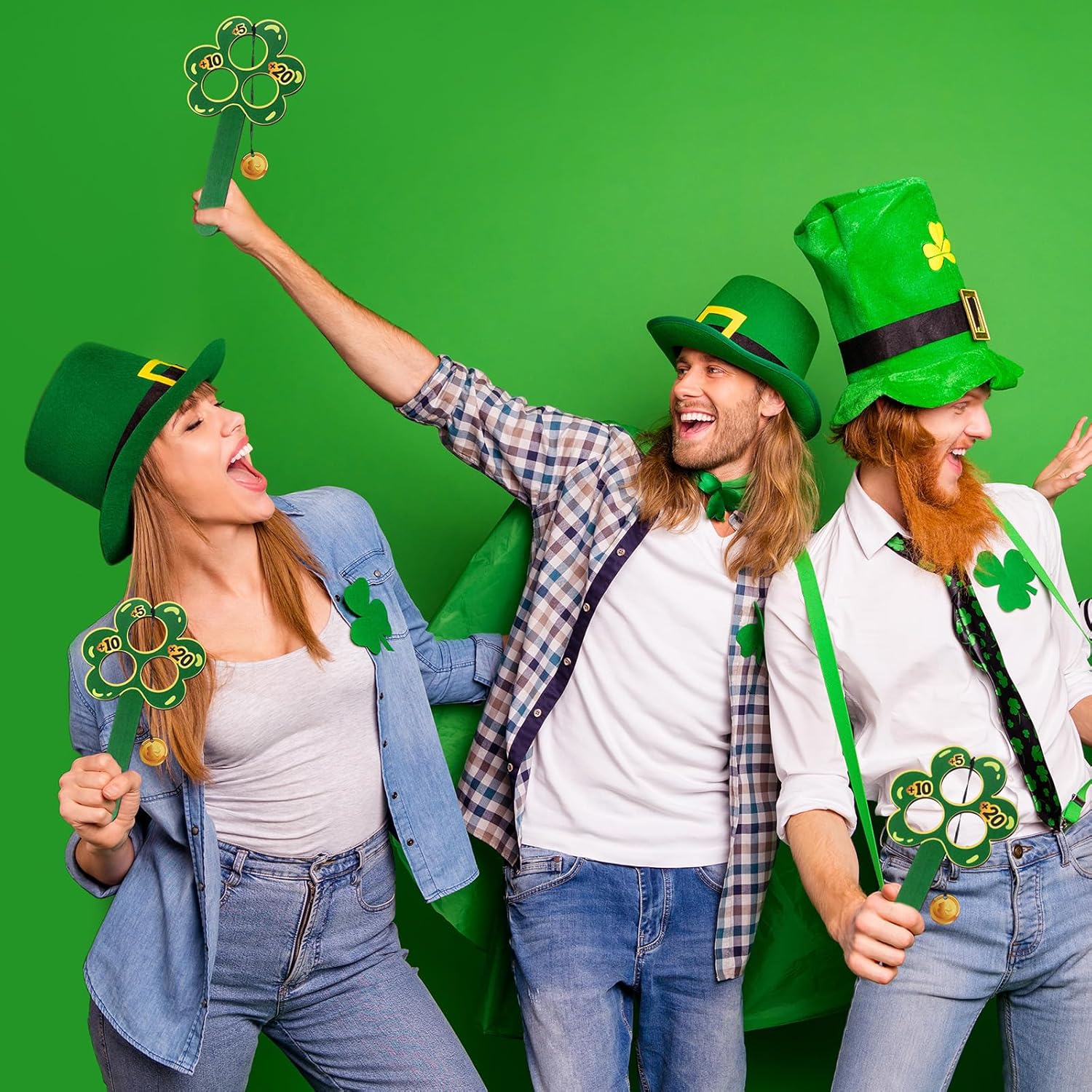 Wettarn St Patricks Day Gold Coin Swing Game Boards