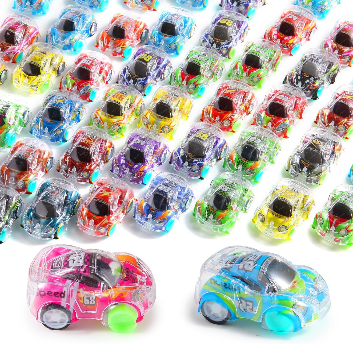 50 Pcs Mini Pull Back Cars Set for Kids