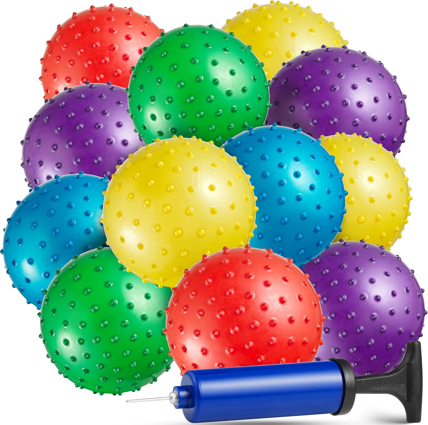 Bedwina Mini Knobby Balls Pack of 12 5 Inch Sensory Balls