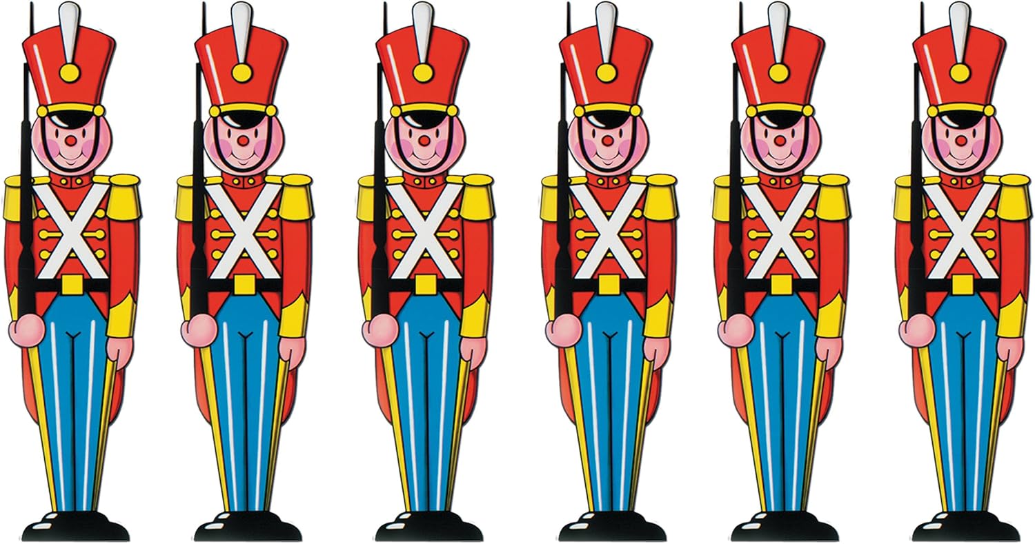 Beistle Toy Soldier Cutout Pack of 6