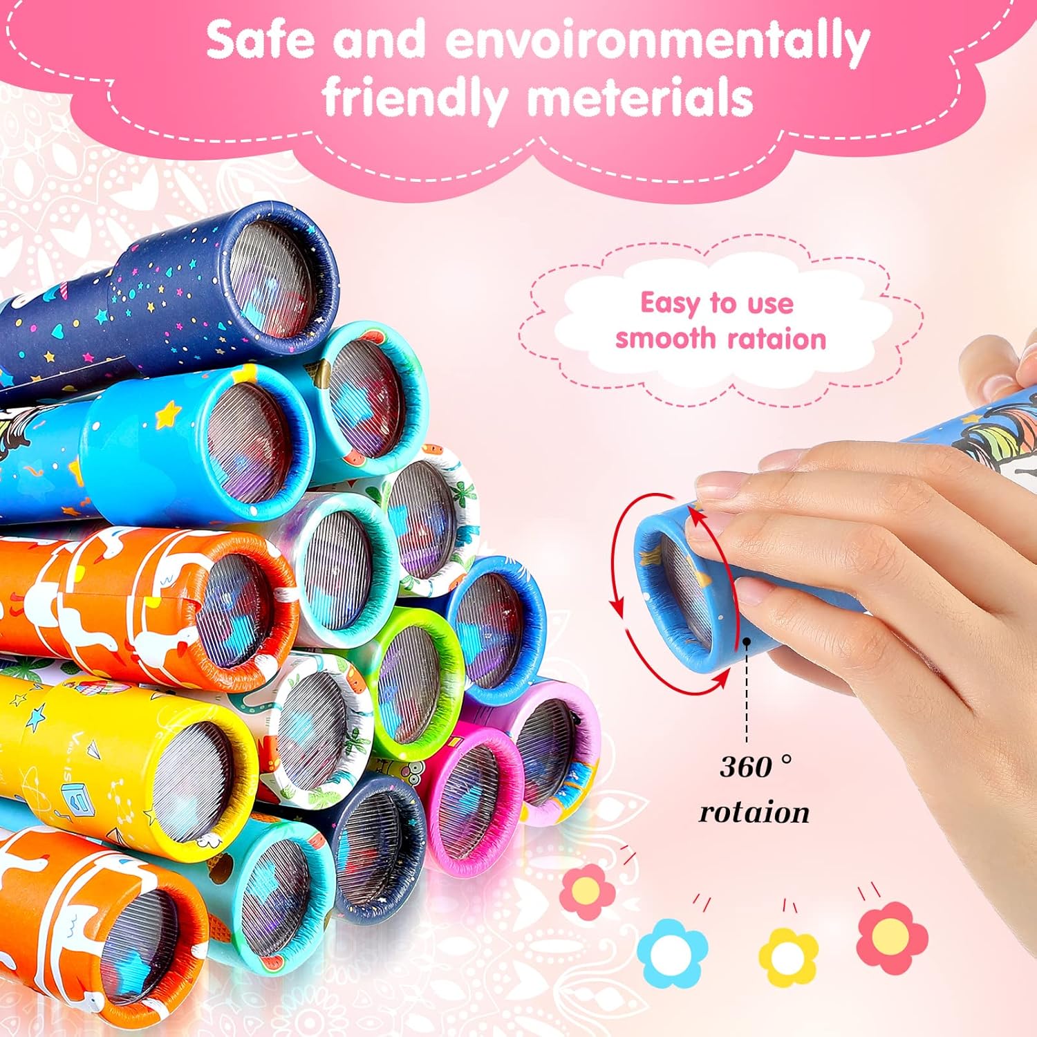 15 Pcs Classic Kaleidoscopes Vintage Educational Toys