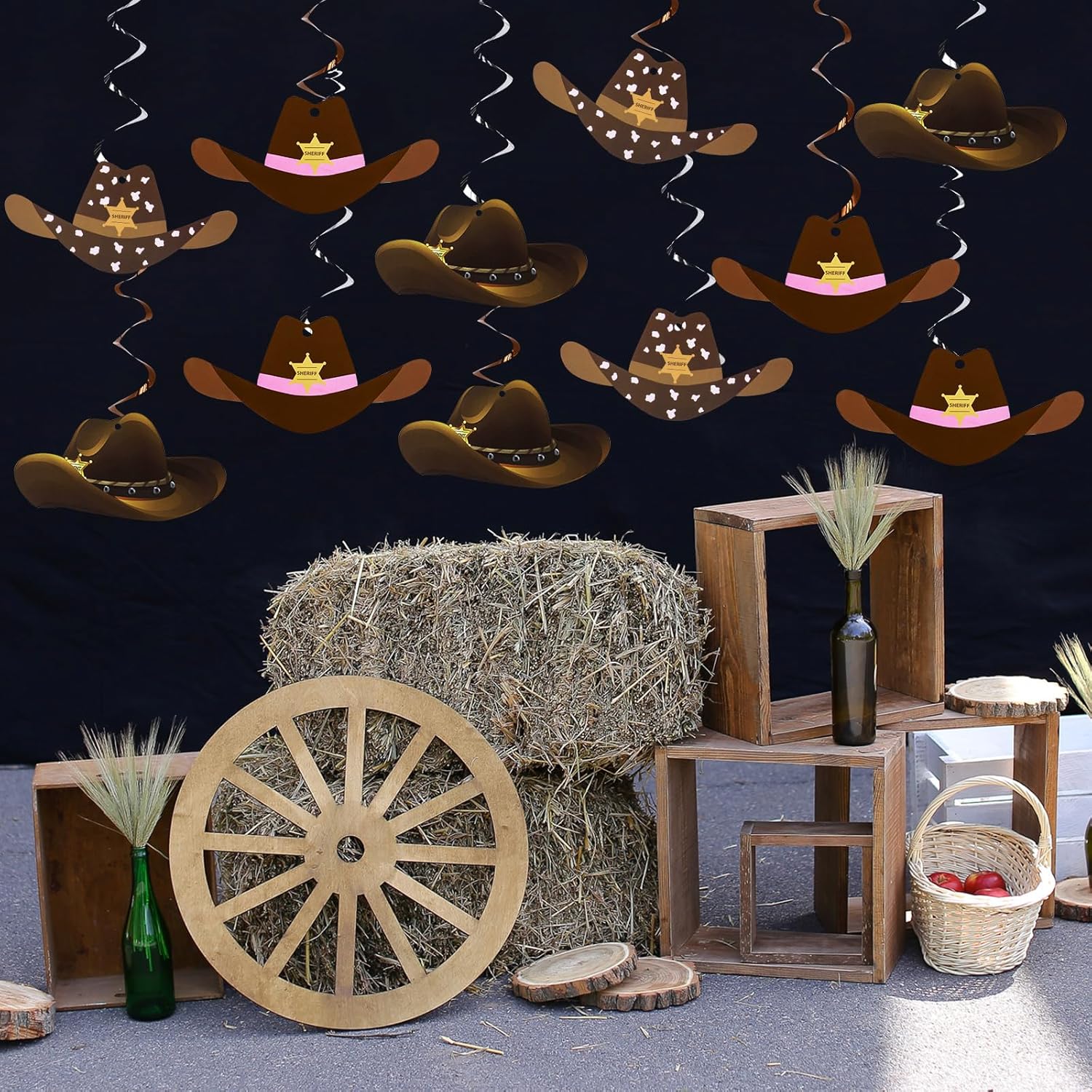 Maxdot 42 Pcs Western Cowboy Party Decorations
