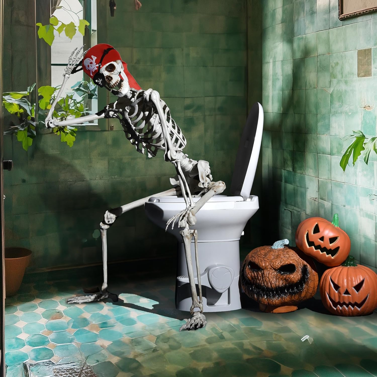 AW Realistic 54 Ft Skeleton Halloween Decor