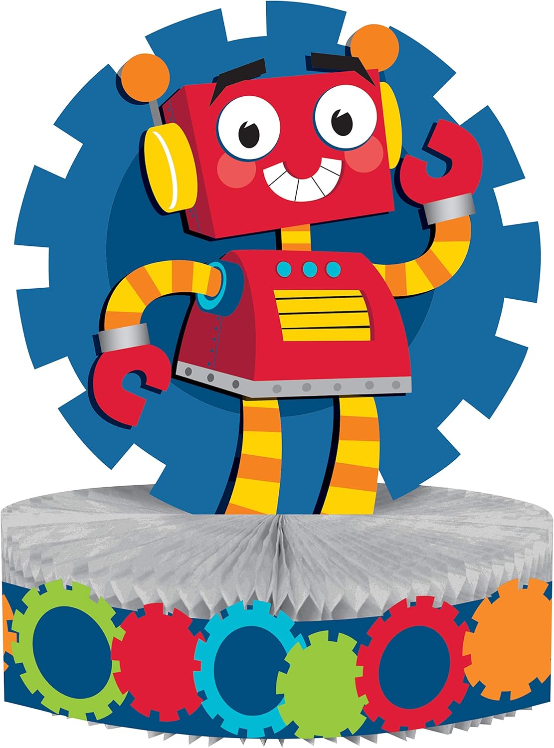Creative Converting 332226 Robot Centerpiece Decor