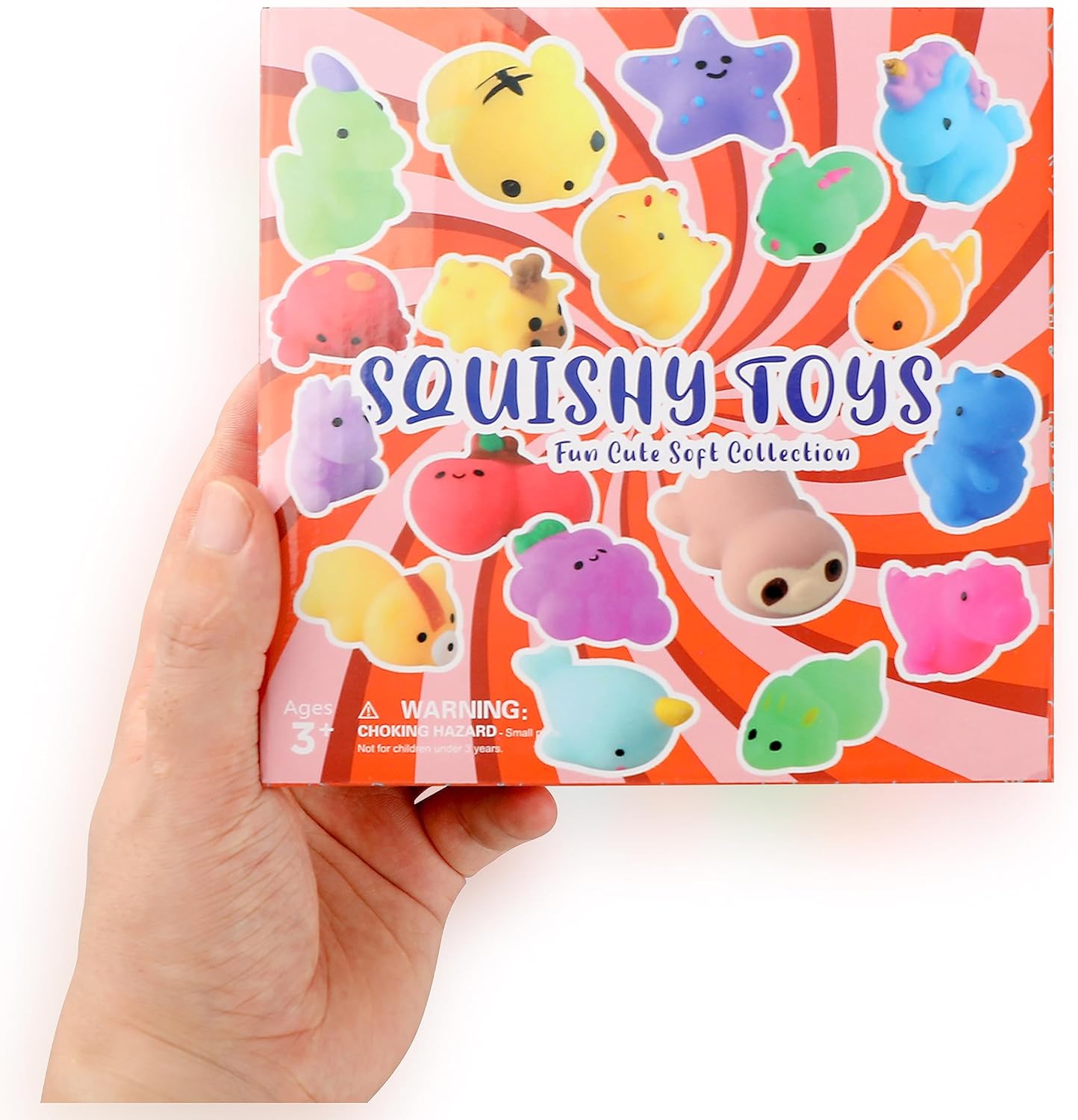 Nobasco 26 Pack Squishie Mochi Toys - Kawaii Cat Stress Relievers