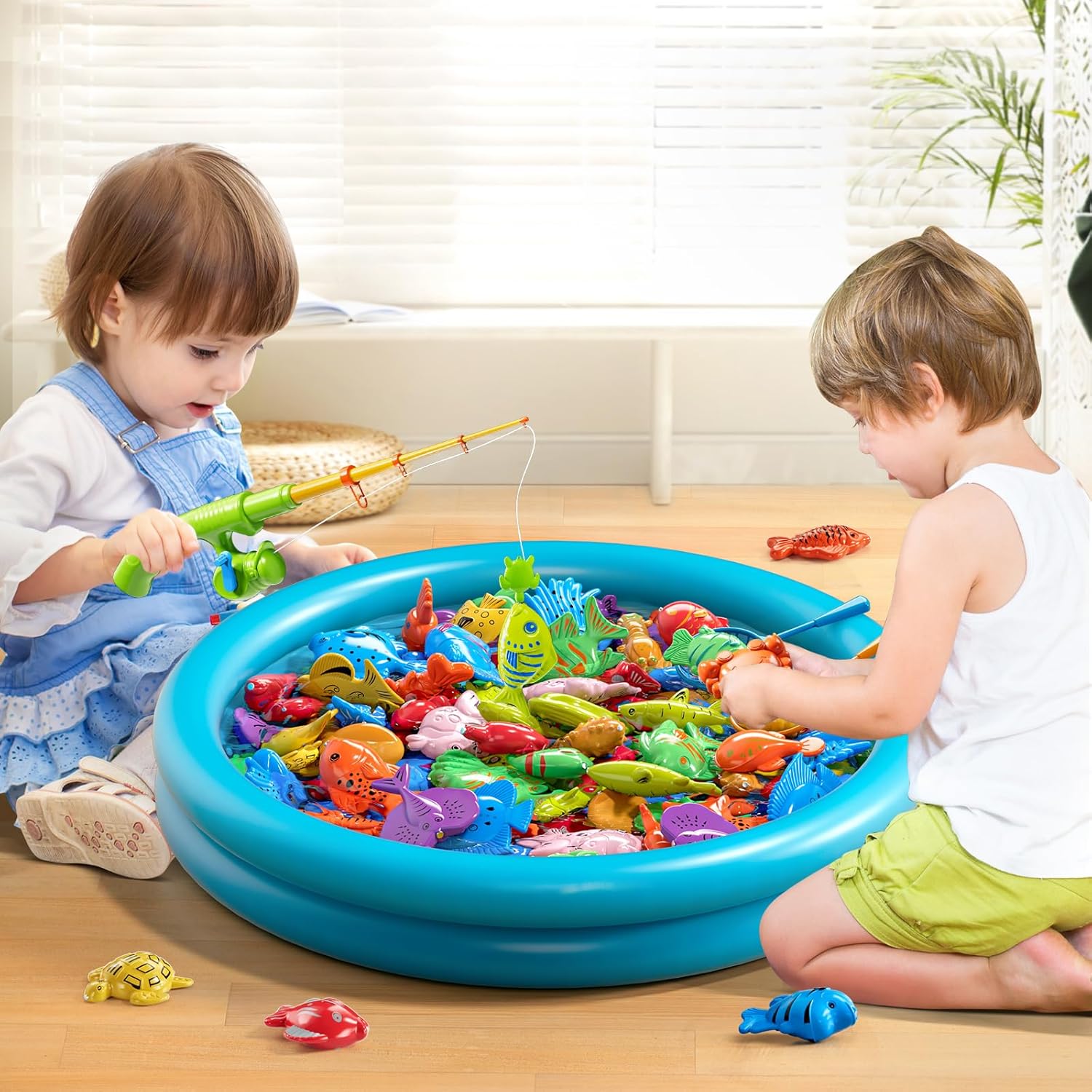 Pool Fishing Toy Game for Kids Ages 3-8