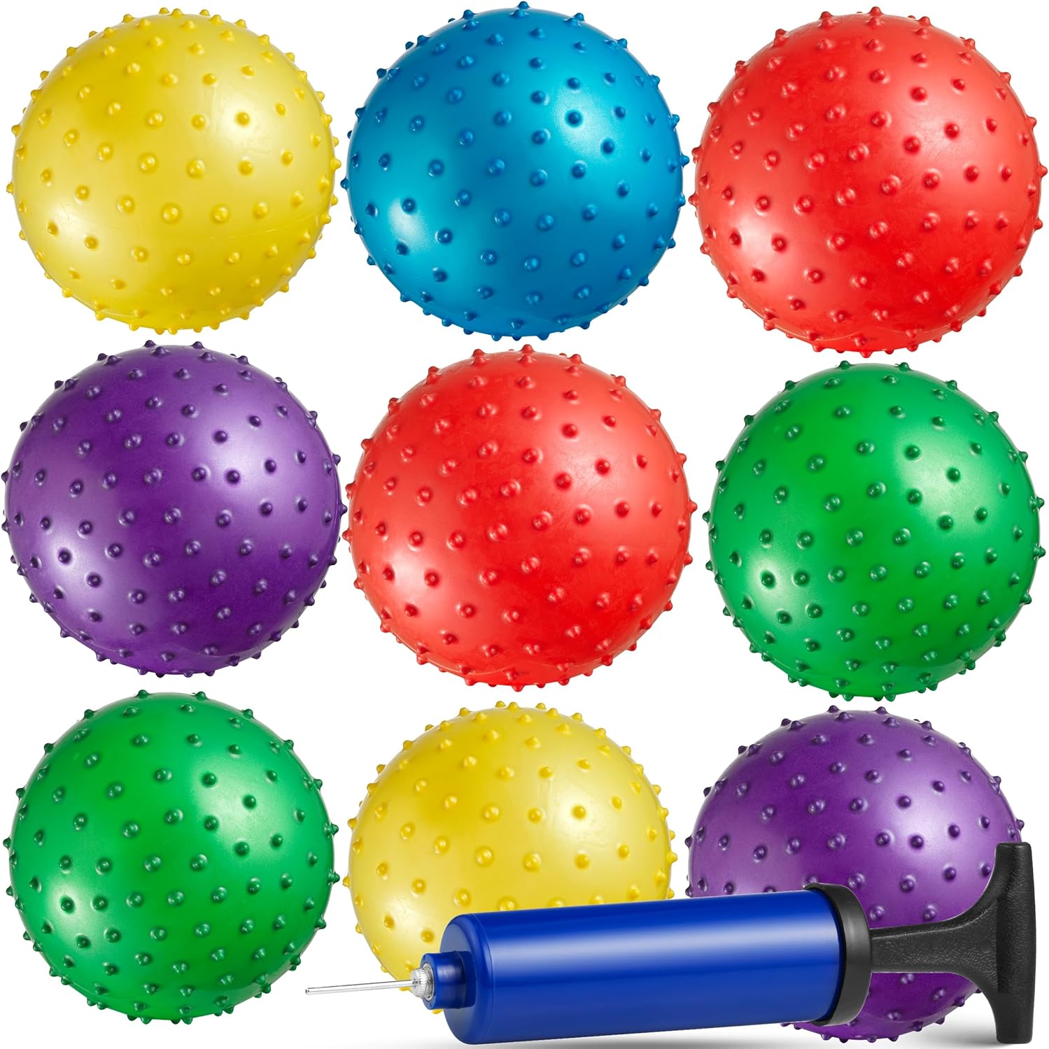 Bedwina Mini Knobby Balls Pack of 12 5 Inch Sensory Balls