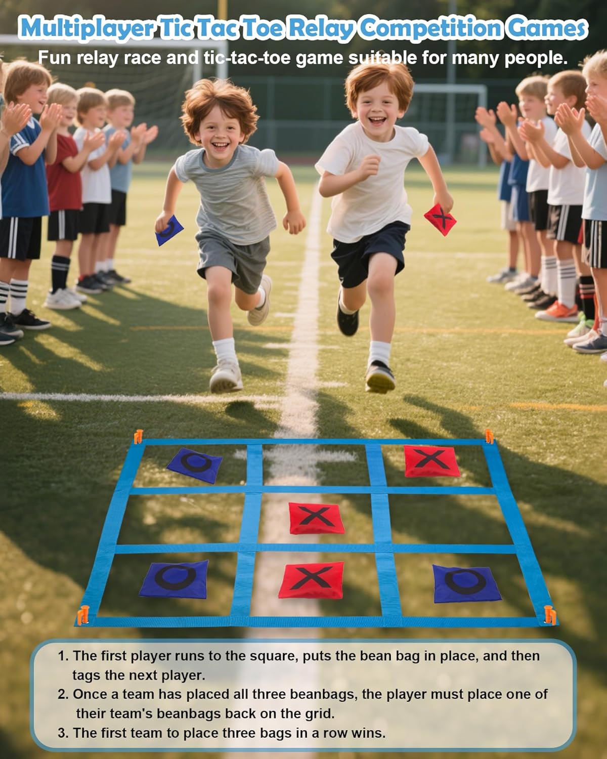 Giant Tic Tac Toe Game Set for Outdoor Fun