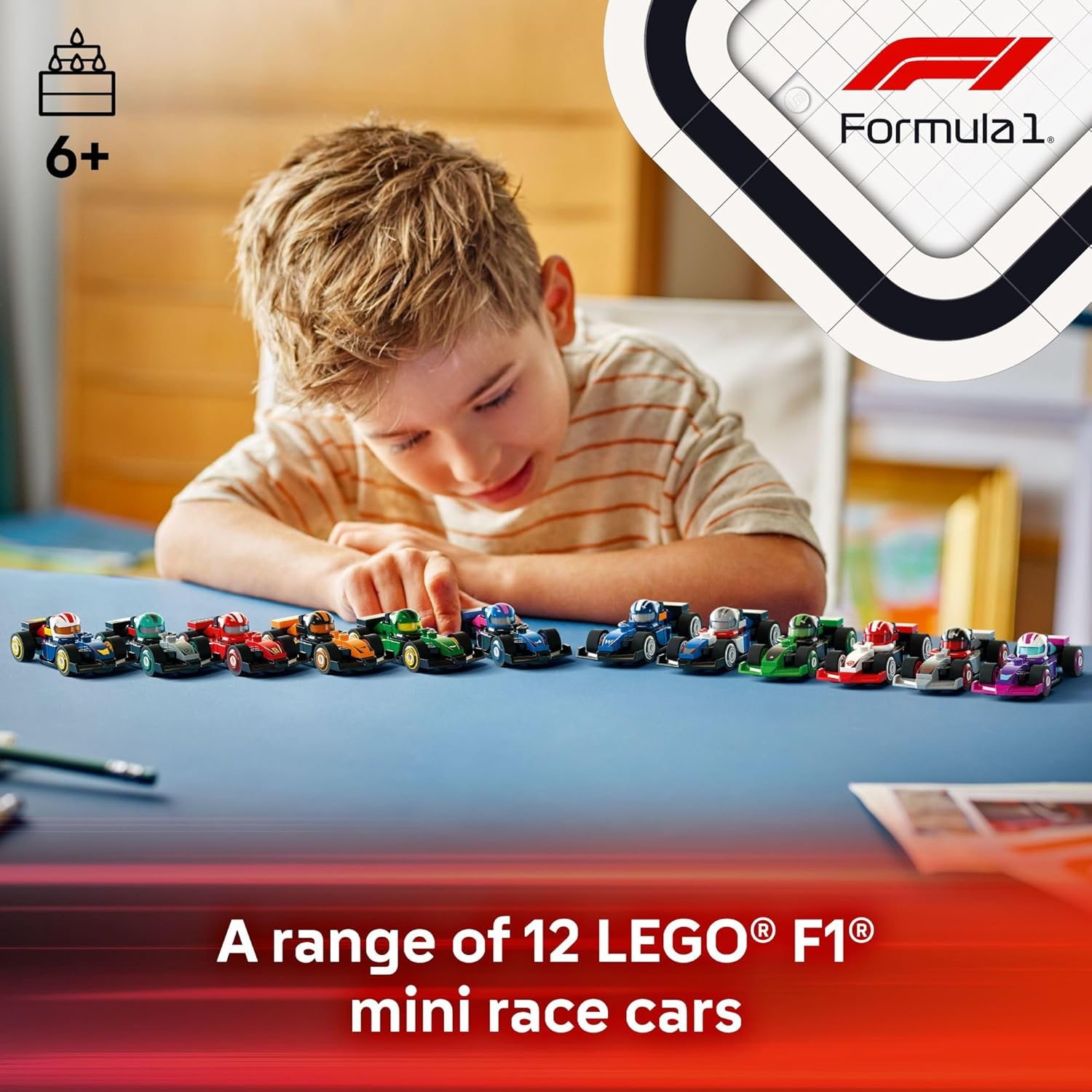 LEGO F1 Collectible Race Cars 6 Pack - Mystery Box