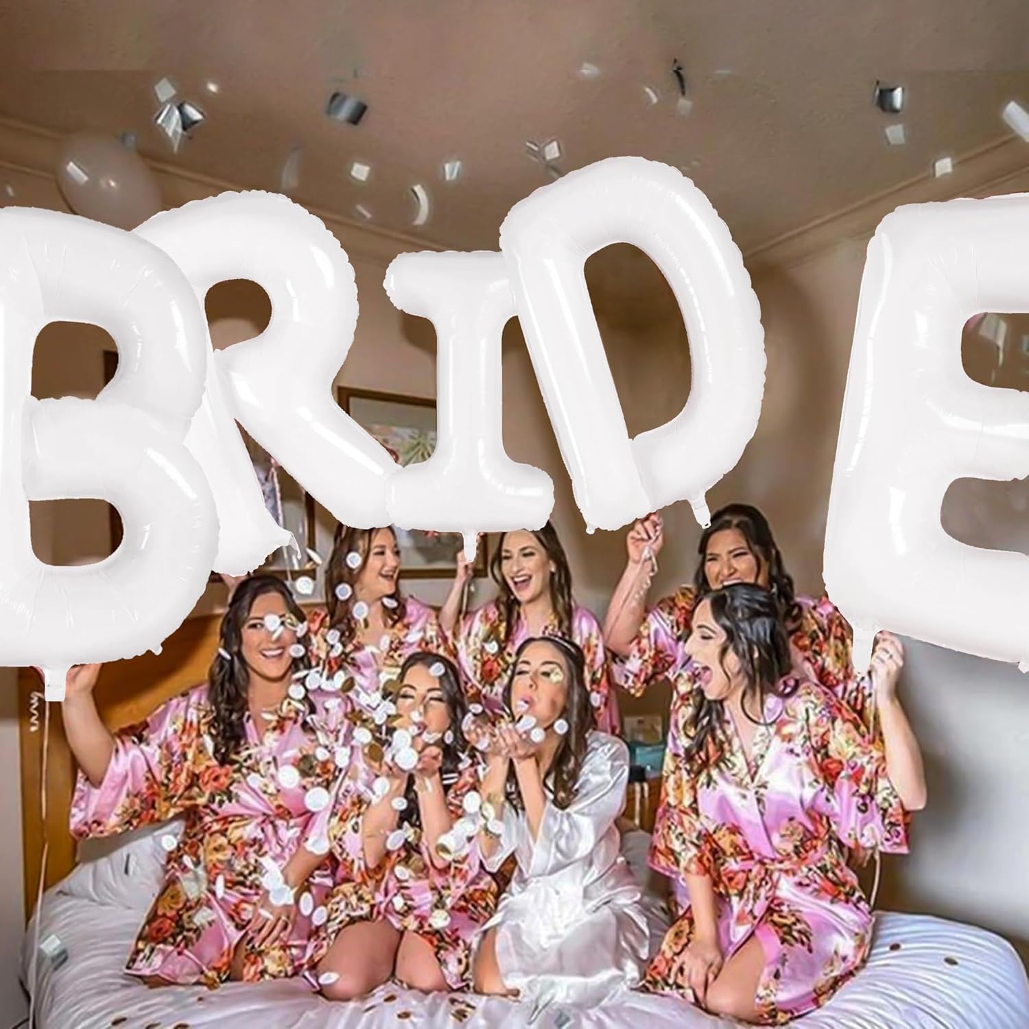 40 Inch White Bride Balloons for Party Decor