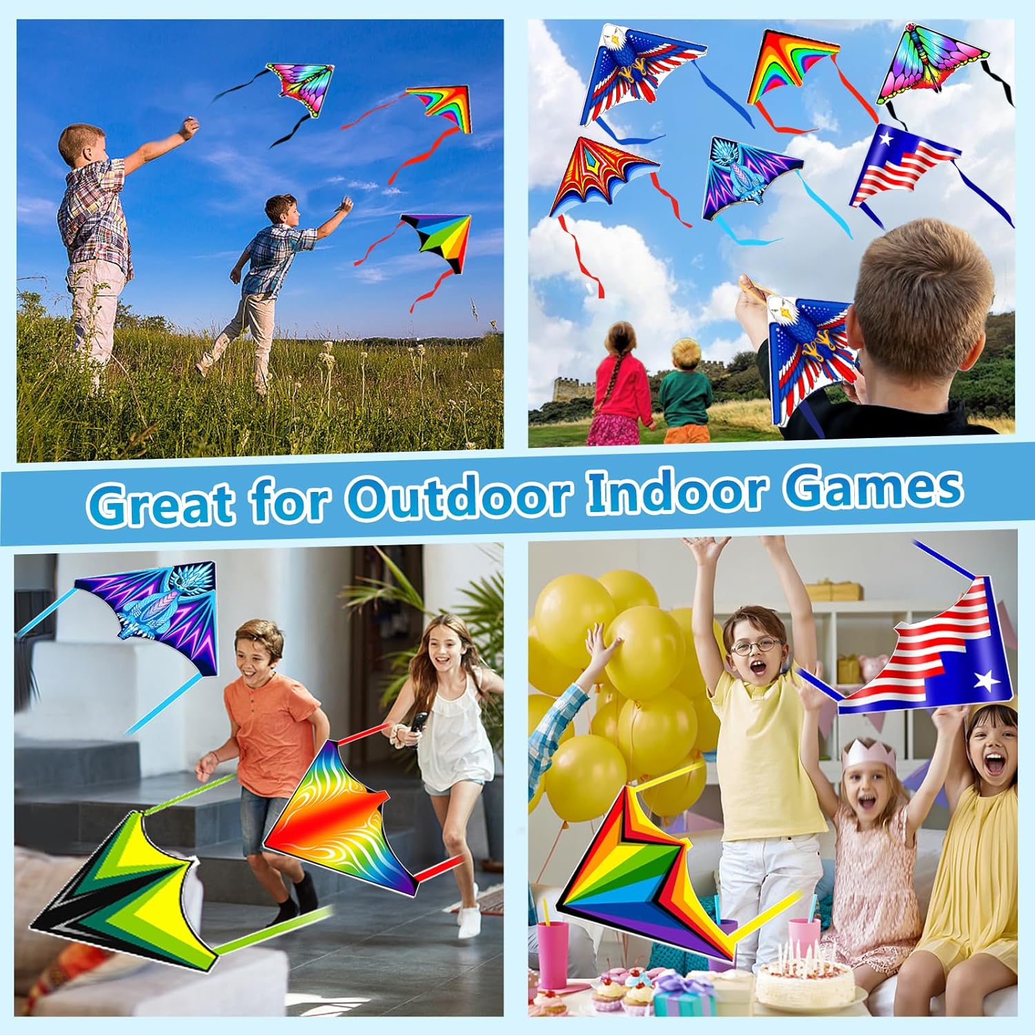 20 Pack Mini Kite Launcher Toy with Finger Shooting
