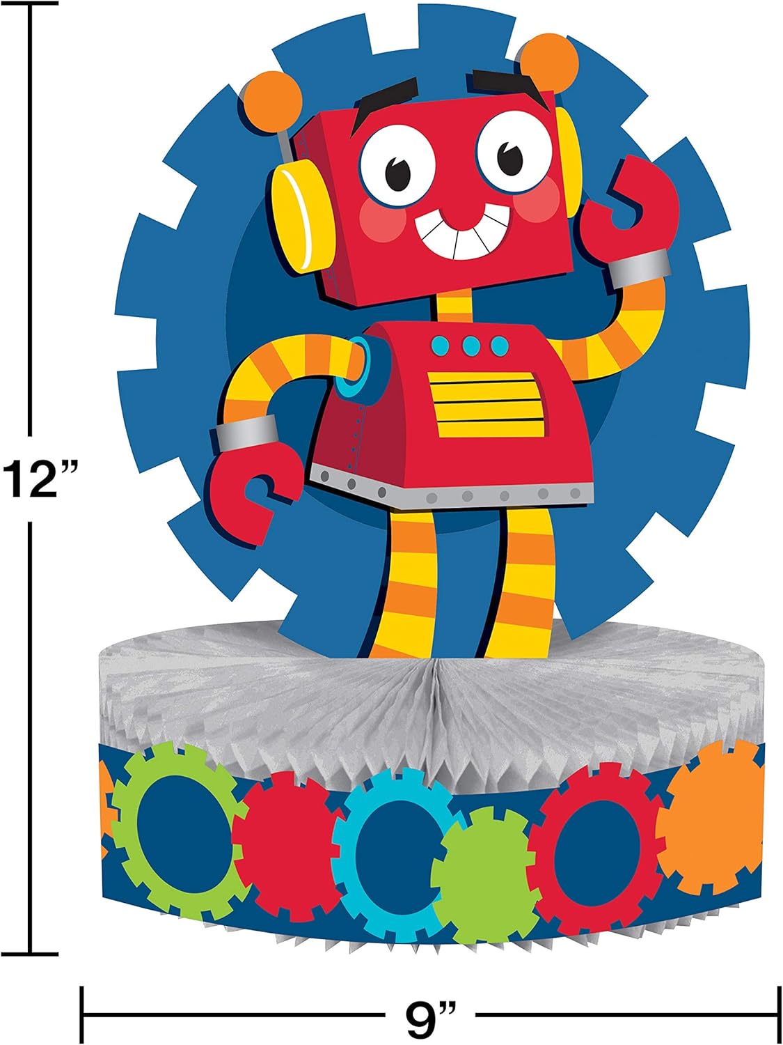 Creative Converting 332226 Robot Centerpiece Decor