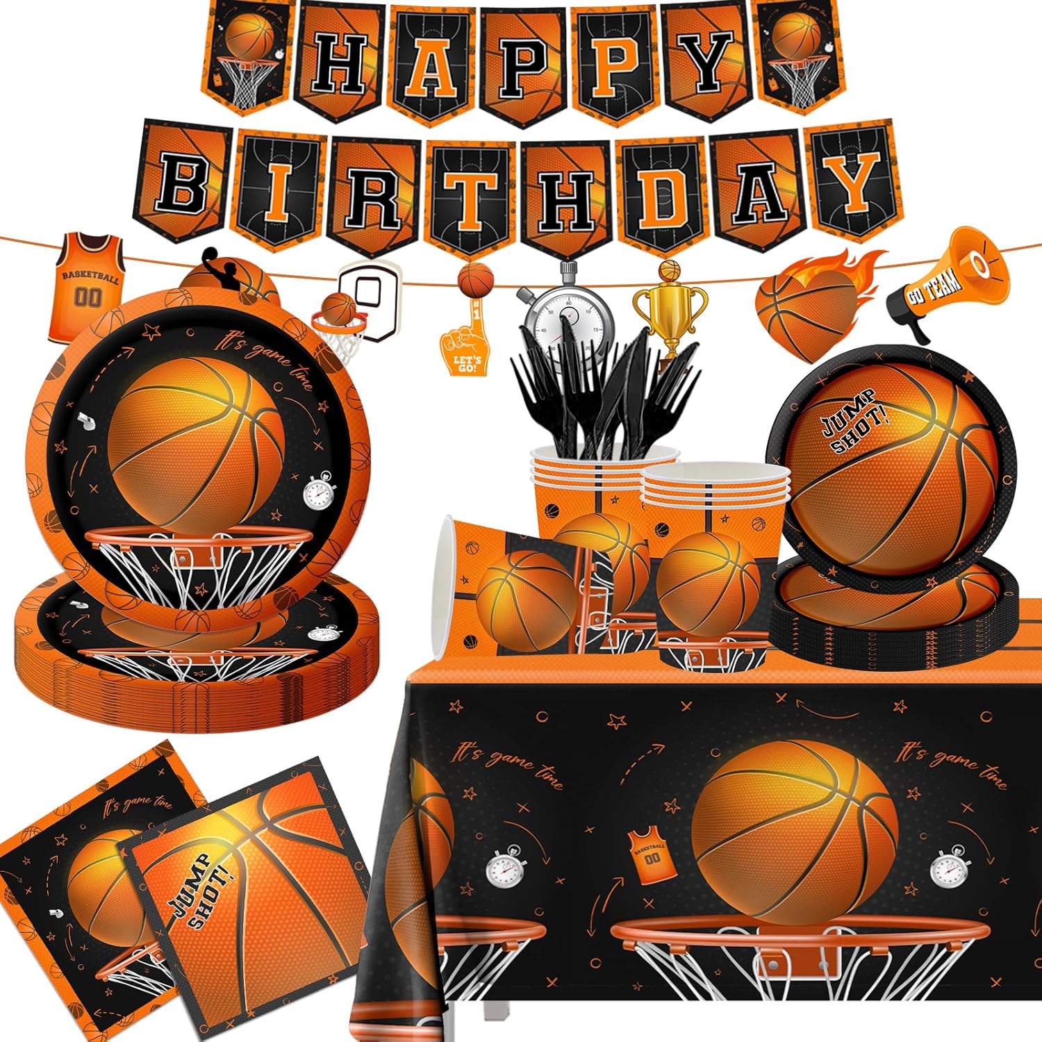 142Pcs Basketball Party Decorations Set