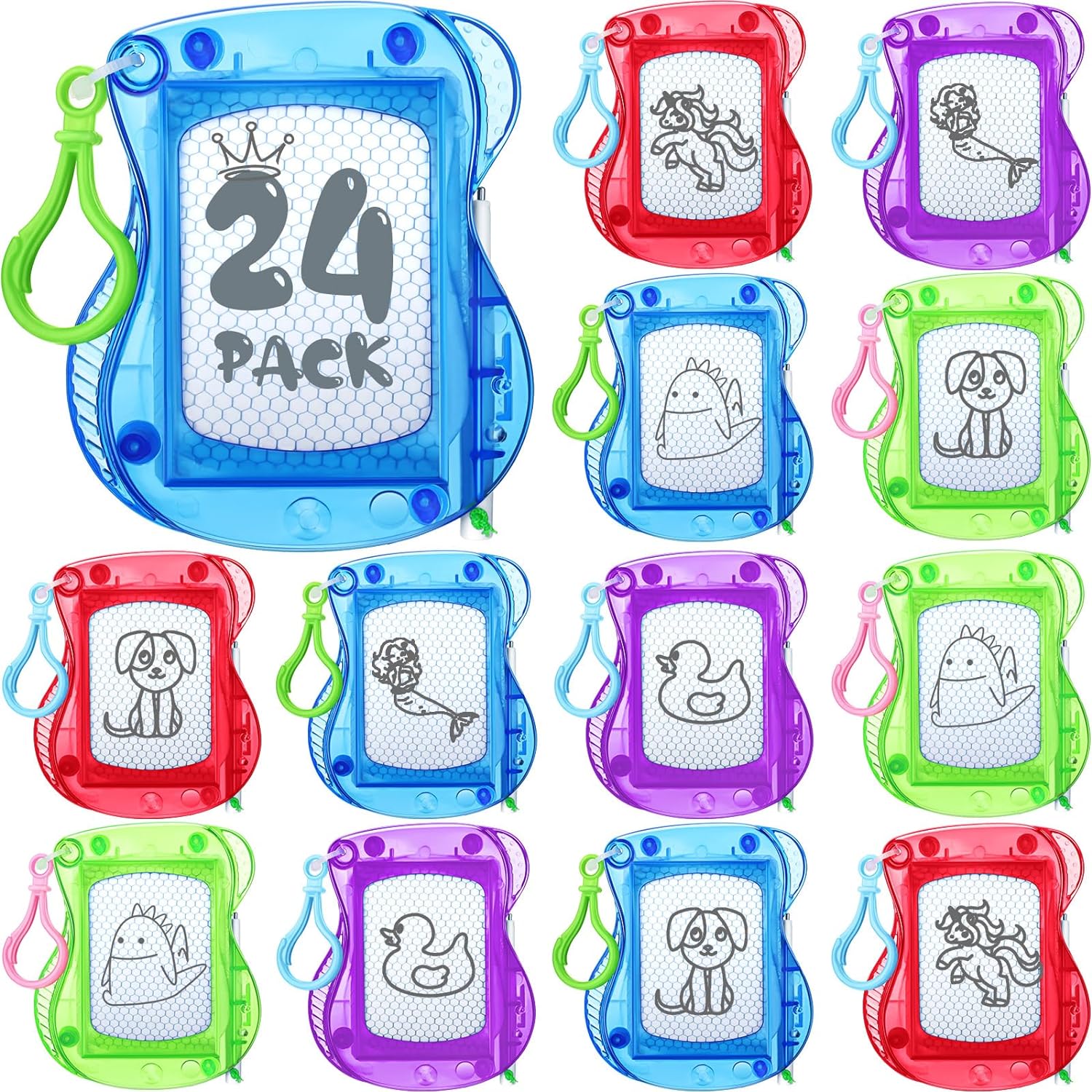 Chinco 24 Piece Mini Magnetic Drawing Board Set
