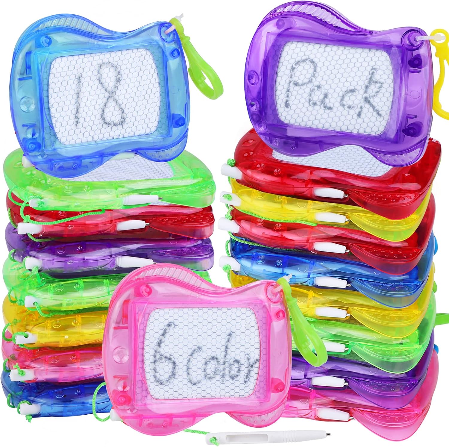 Elcoho 18 Piece Mini Magnetic Doodle Board Set