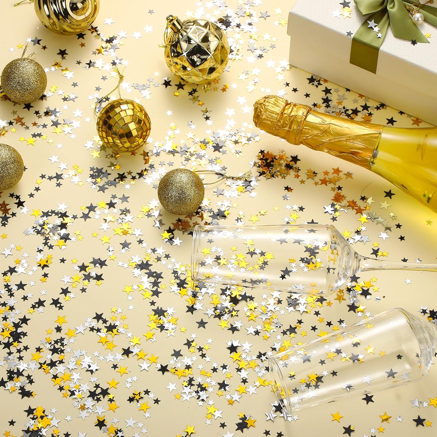 Hestya Star Confetti Glitter for Party Decorations