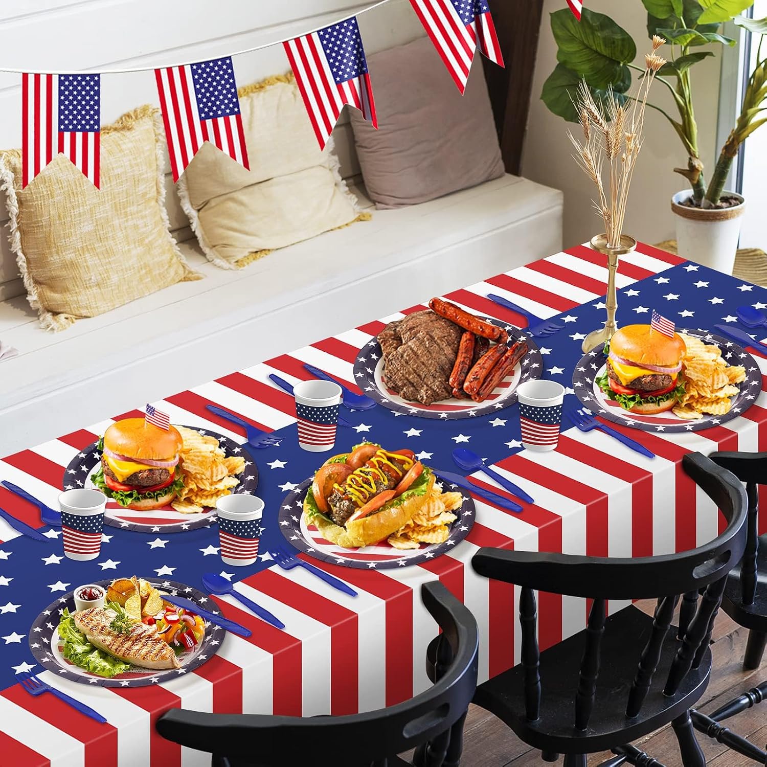 Childom Patriotic Party Supplies 152Pcs Set