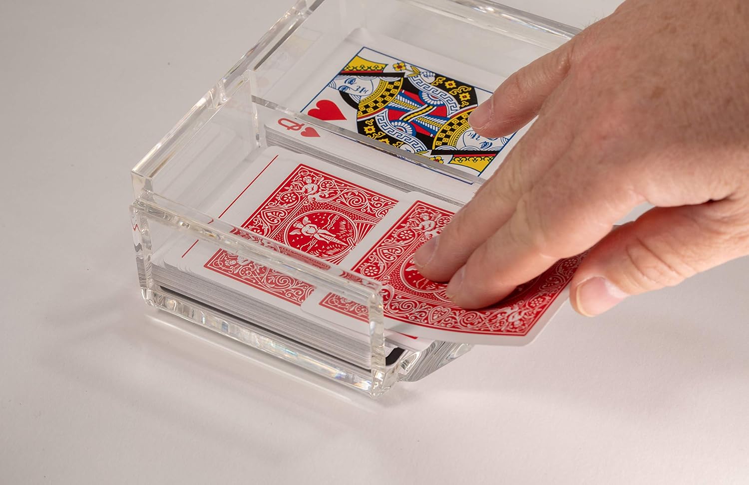 Luxe Dominoes La Canasta Set with 2 Decks Acrylic Box
