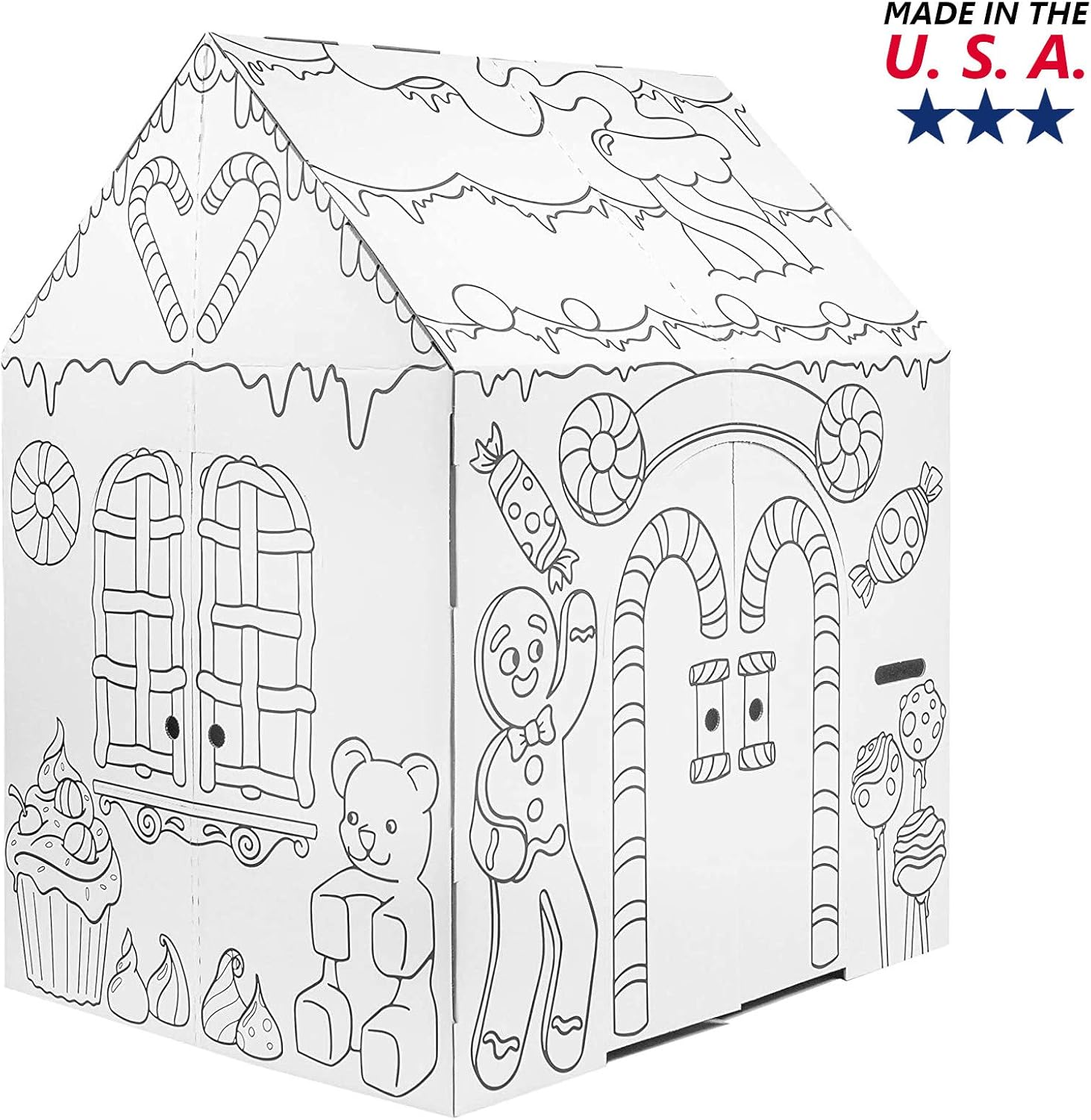 Easy Playhouse Gingerbread House - Indoor Fun Creative Play
