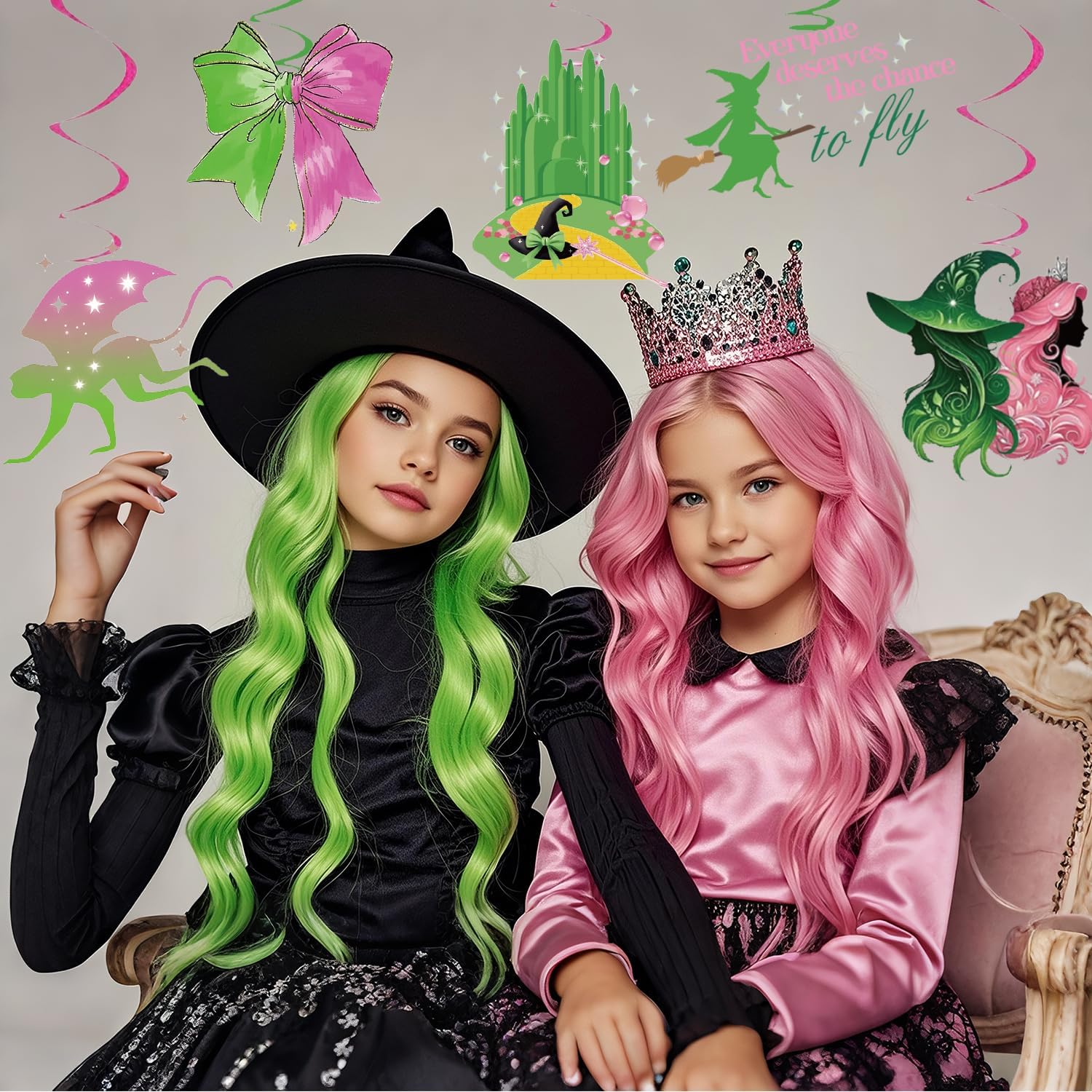10 Pcs Witch Theme Streamers for Party Decor