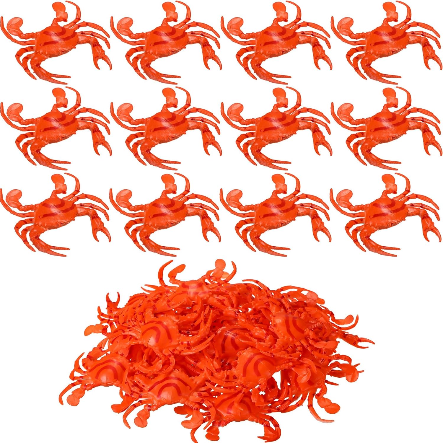 Poen 24 Pcs Realistic Plastic Crab Decorations