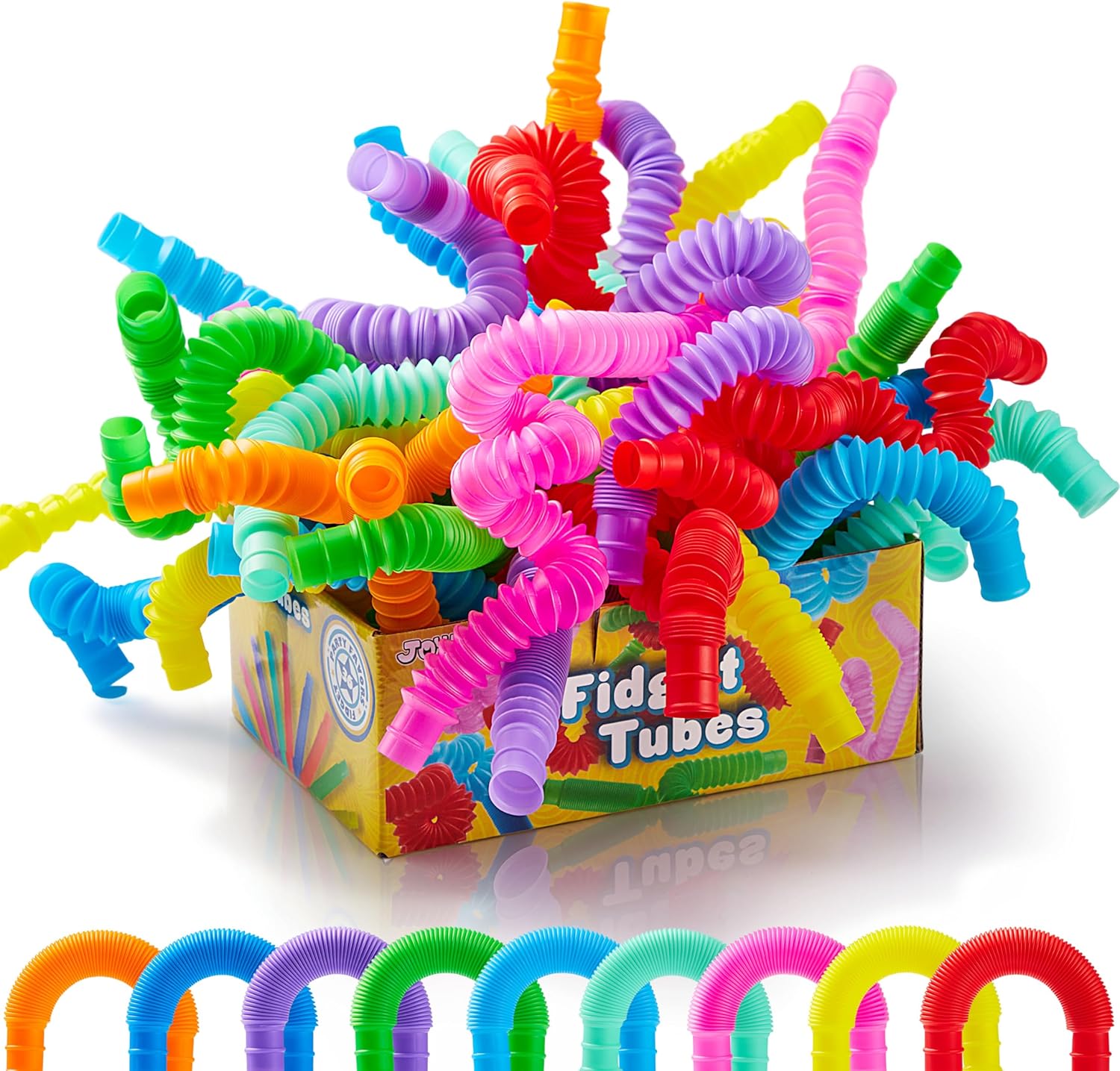 JOYIN 18 Pack Pop Tubes Sensory Toys for Kids