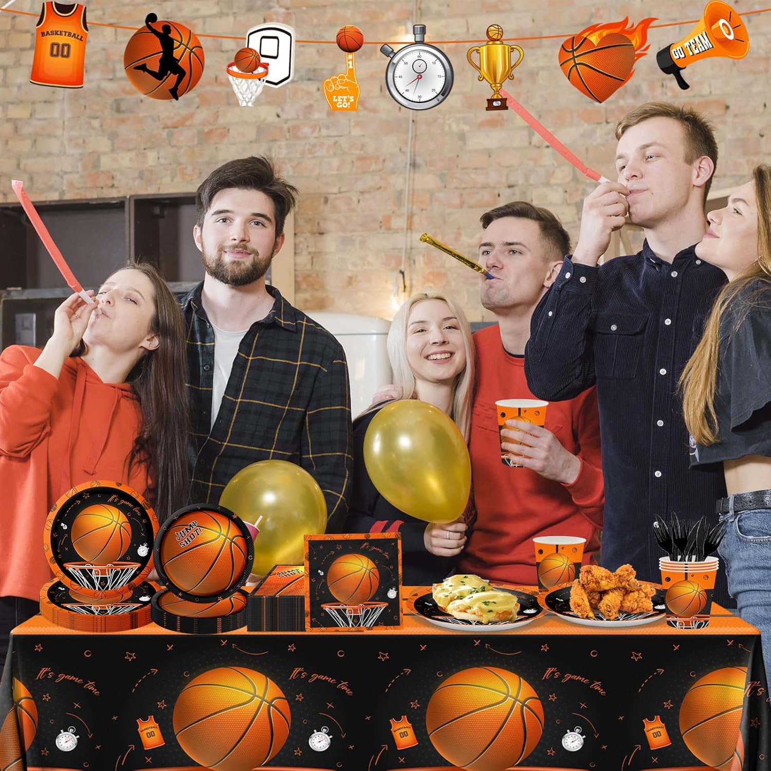 142Pcs Basketball Party Decorations Set