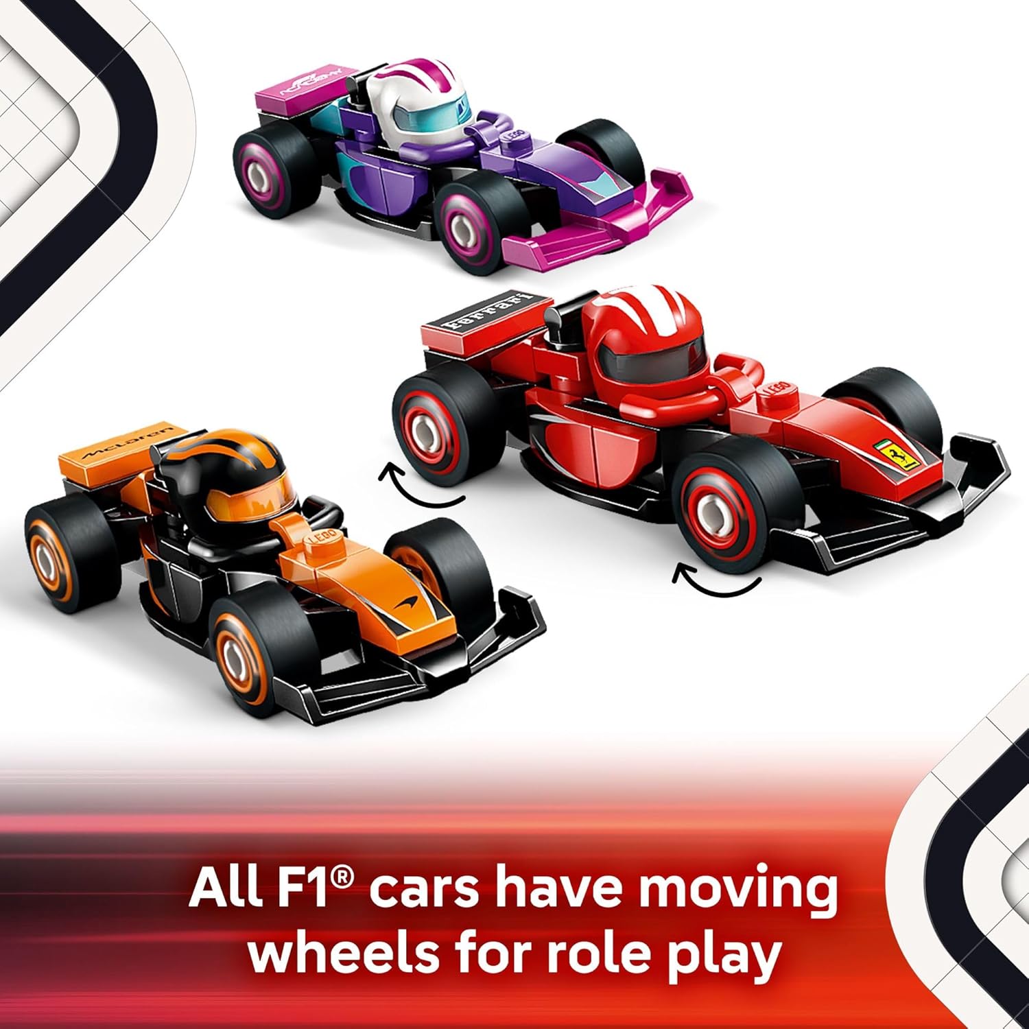 LEGO F1 Collectible Race Cars 6 Pack - Mystery Box